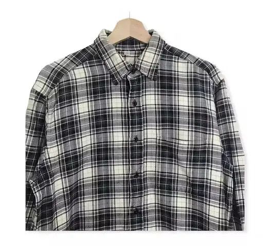 Flannel Japanese Brand Uniqlo Plaid Tartan Flannel Shirt Size US M / EU 48-50 / 2 - 2 Thumbnail