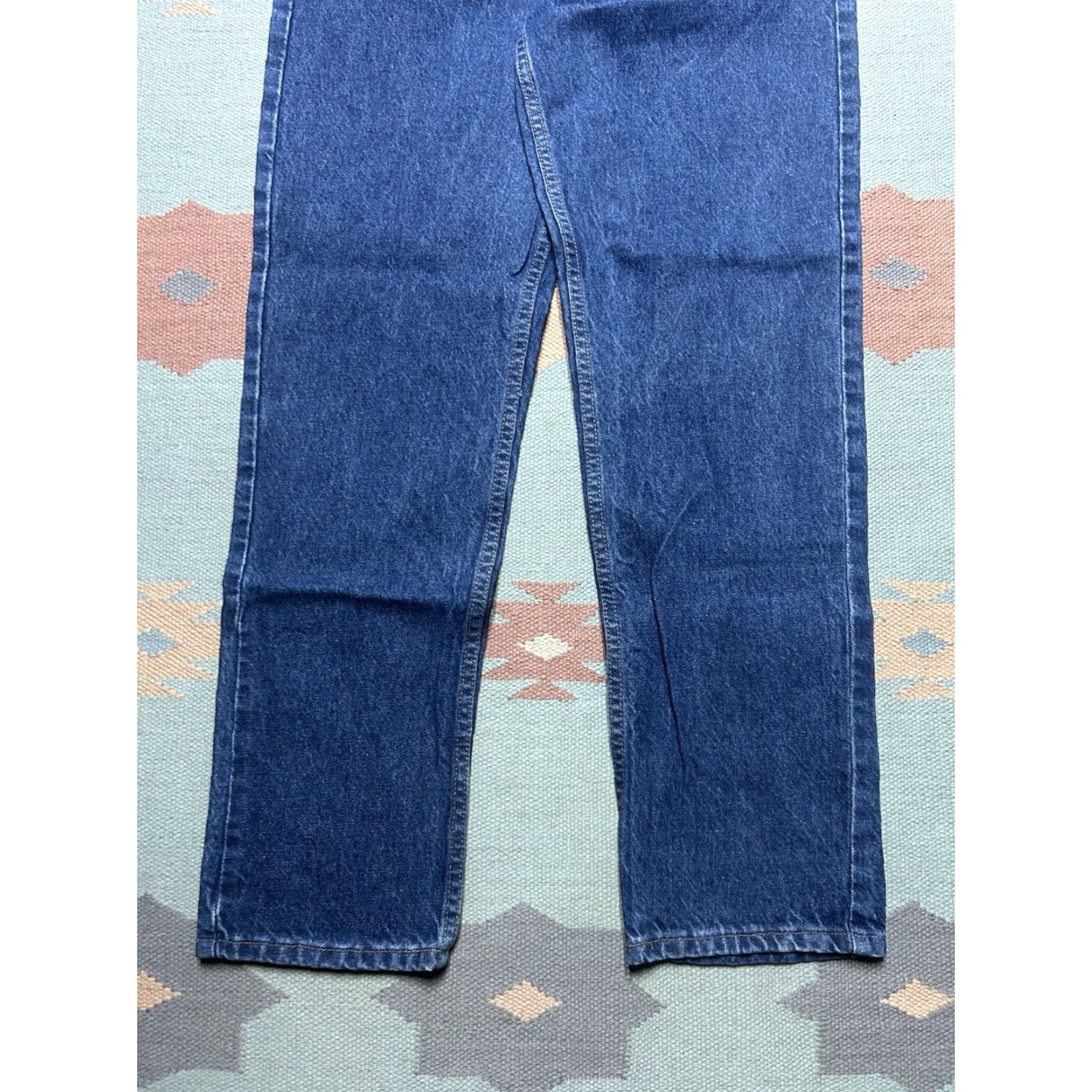 Carhartt VINTAGE Carhartt Jeans Denim Relaxed 33x33 Men Blue Jeans B17 DST Dark Workwear 33 Mens Size US 33 - 2 Thumbnail