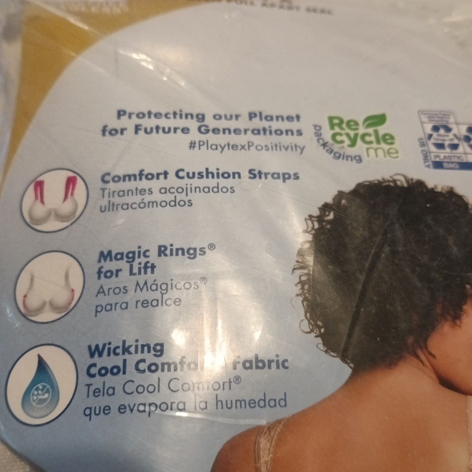 Other Playtex Women's 18 Hour Wirefree Bra Size 40DD White Size ONE SIZE - 3 Thumbnail