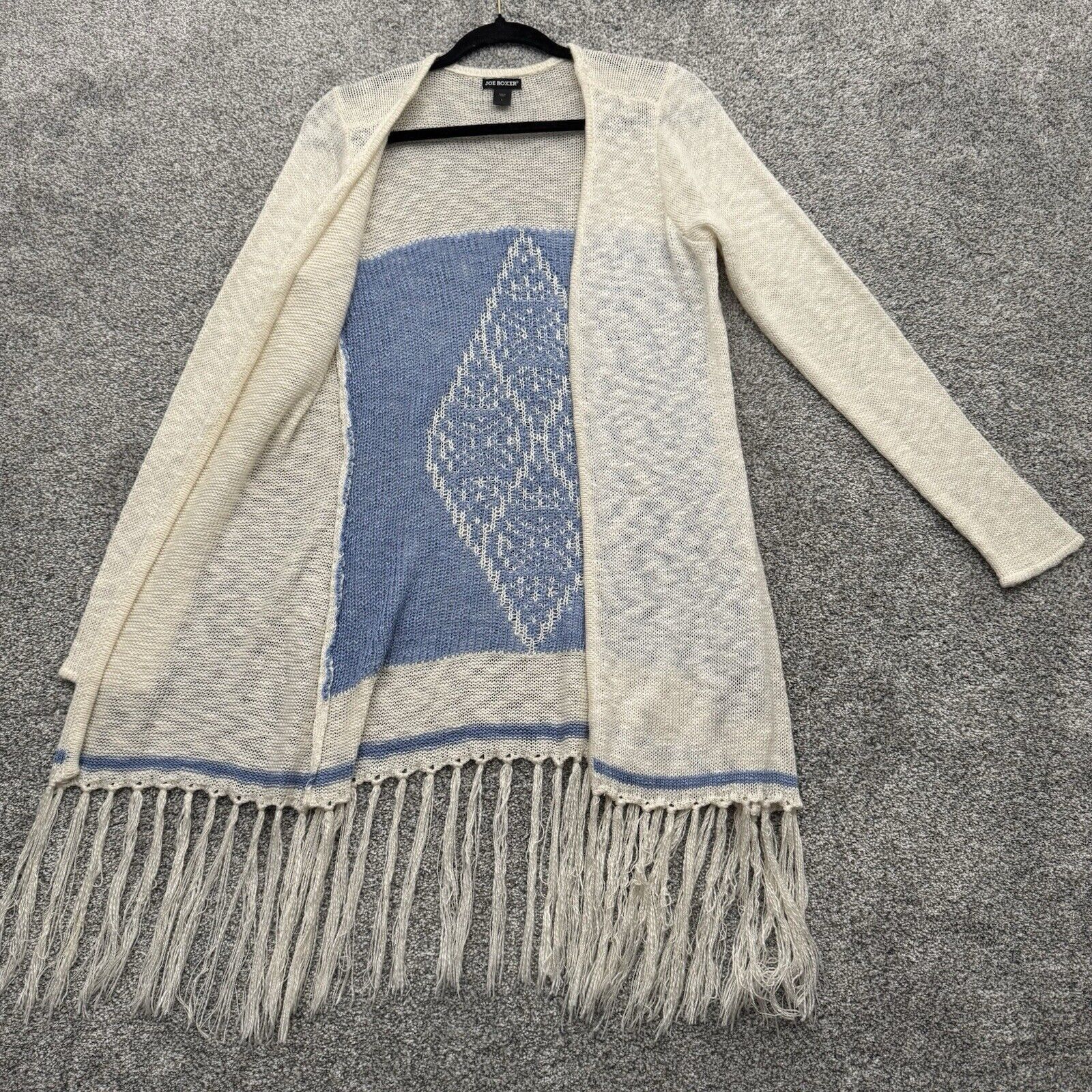 Joe Boxer Retro 70s Cardigan L Fringed Hippie Woodstock Western Boho Size L / US 10 / IT 46 - 5 Thumbnail