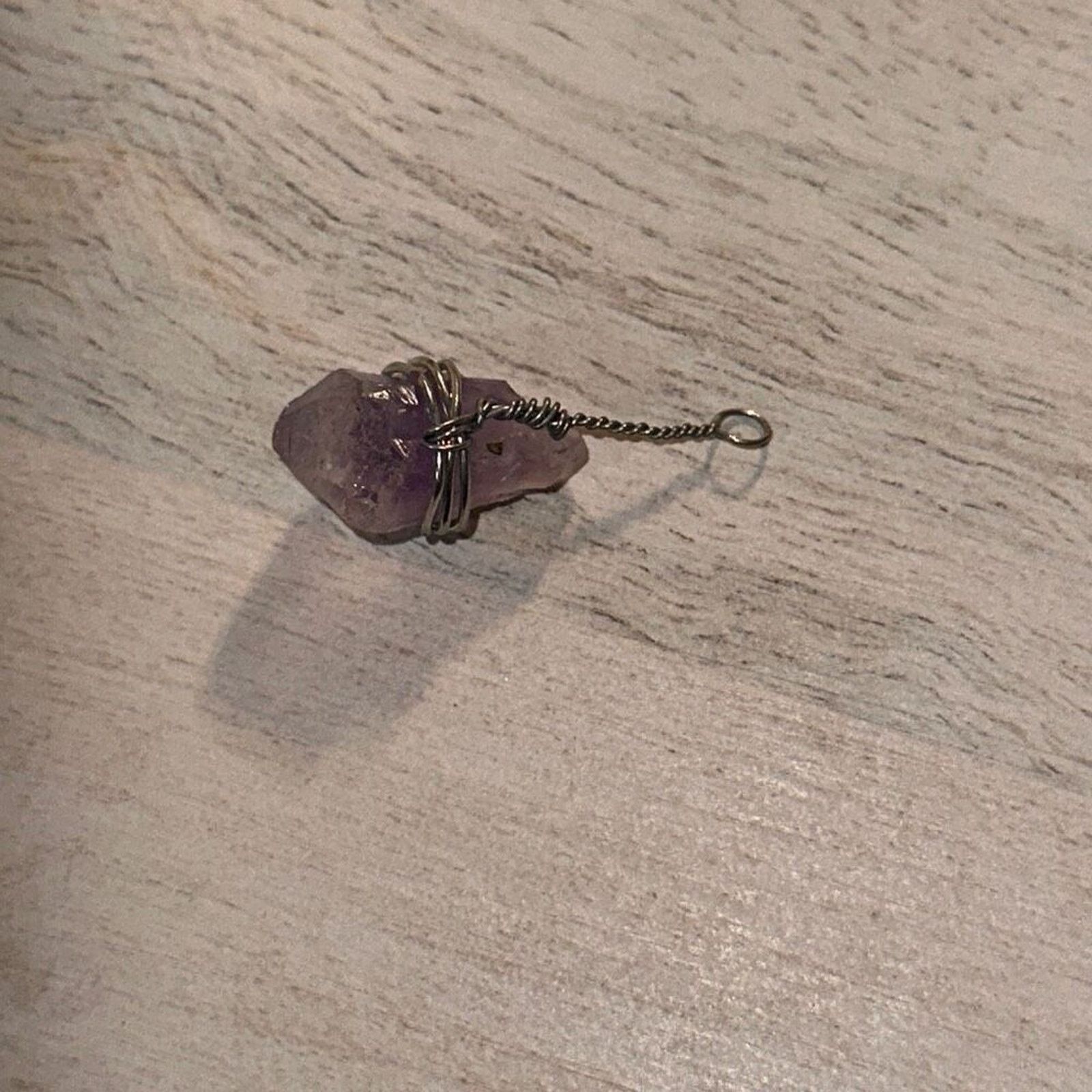 Other Small Artisan Handmade Raw Amethyst Drop Pendant | Sz OS Size ONE SIZE - 4 Thumbnail