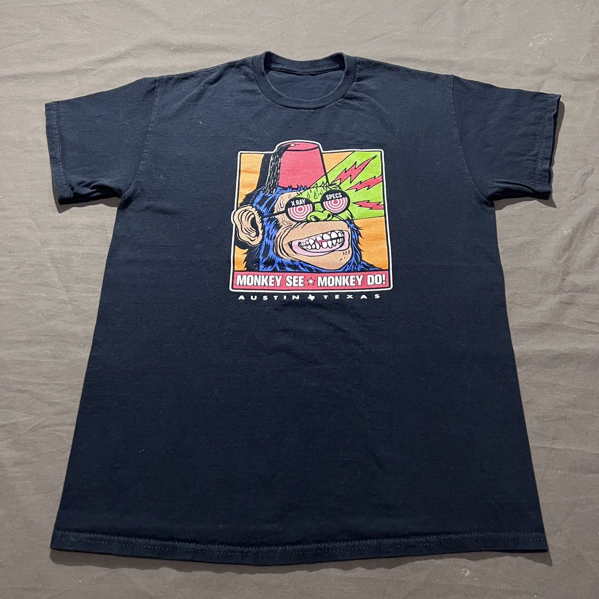 Vintage Y2K Monkey See Monkey Do graphic streetwear X-Ray Specs Tee Size US M / EU 48-50 / 2 - 2 Thumbnail