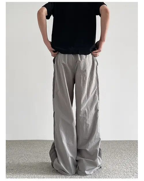 Japanese Brand Midori x Kanno Gray Baggy Striped Sweatpants Size US 32 / EU 48 - 6 Thumbnail