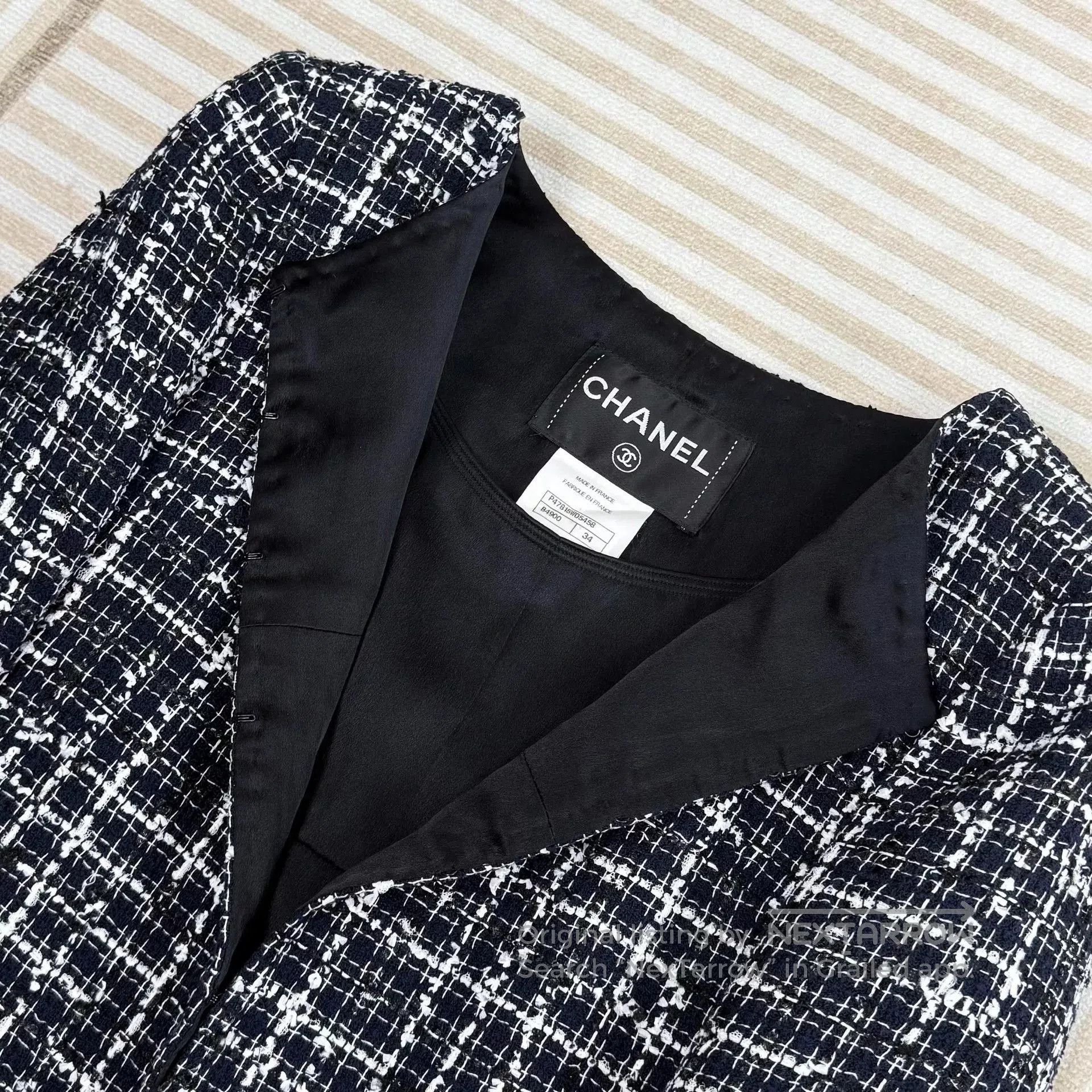 Chanel Chanel Black and White Tweed Set. Size XXS / US 00 / IT 34 - 3 Thumbnail