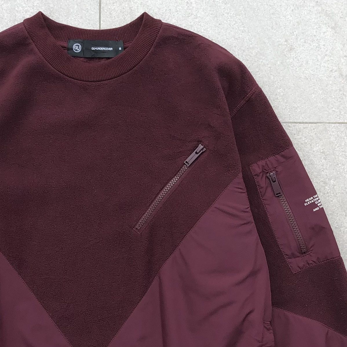 GU × Undercover UNDERCOVER x GU Fleece Pullover sweatshirt Red [M] MENS Size US M / EU 48-50 / 2 - 2 Thumbnail