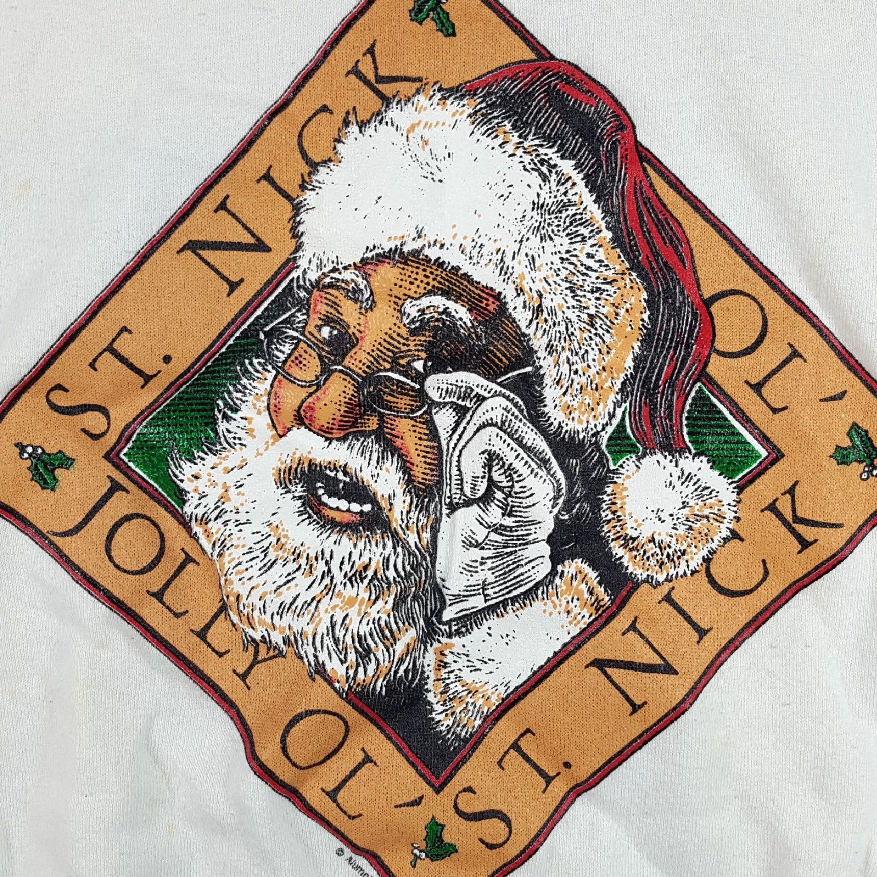 Fruit Of The Loom VINTAGE Santa Claus St Nick Christmas Size XL Pullover Crewneck Sweatshirt Nike Size US XL / EU 56 / 4 - 3 Thumbnail