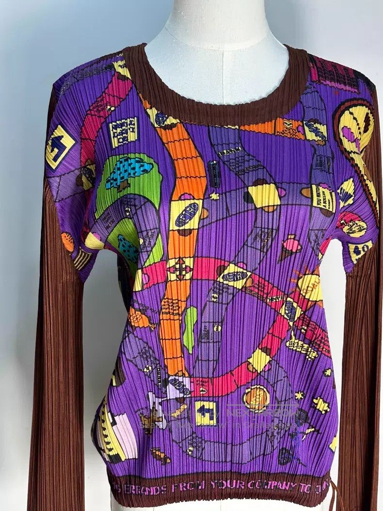 Issey Miyake Issey Miyake Monopoly Long Sleeve Top Size L / US 10 / IT 46 - 5 Thumbnail
