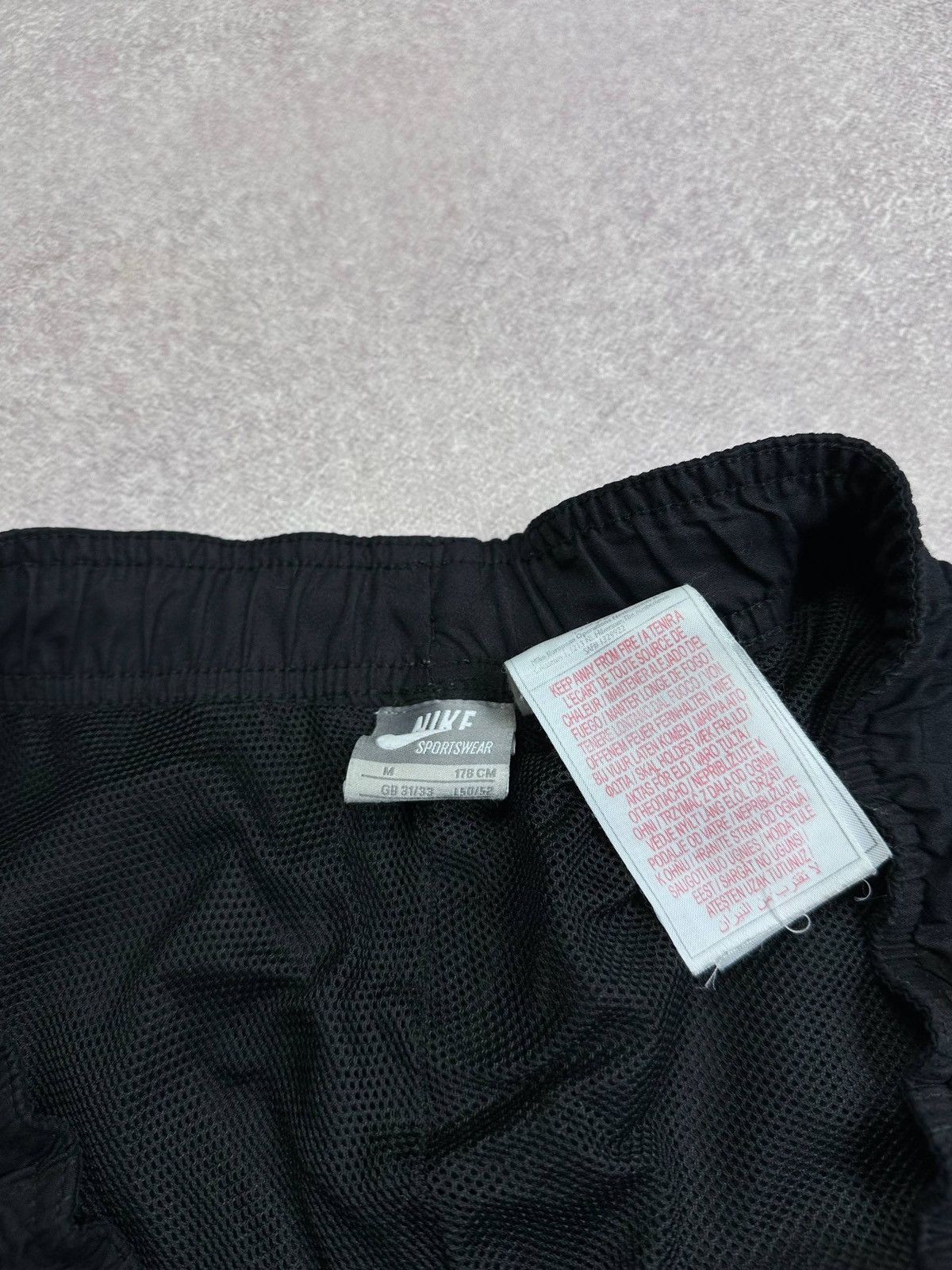 Nike Vintage 90s Nike Swoosh Nylon Y2K Track Pants M Size US 34 / EU 50 - 6 Thumbnail