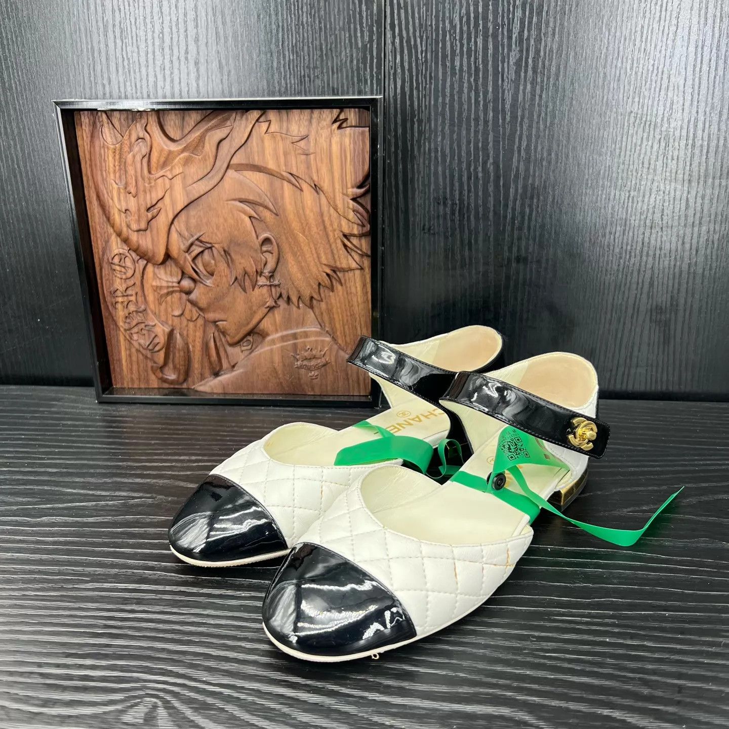 Chanel Chanel black and white ballet flats 36.5 Size US 6 / IT 36 - 1 Thumbnail