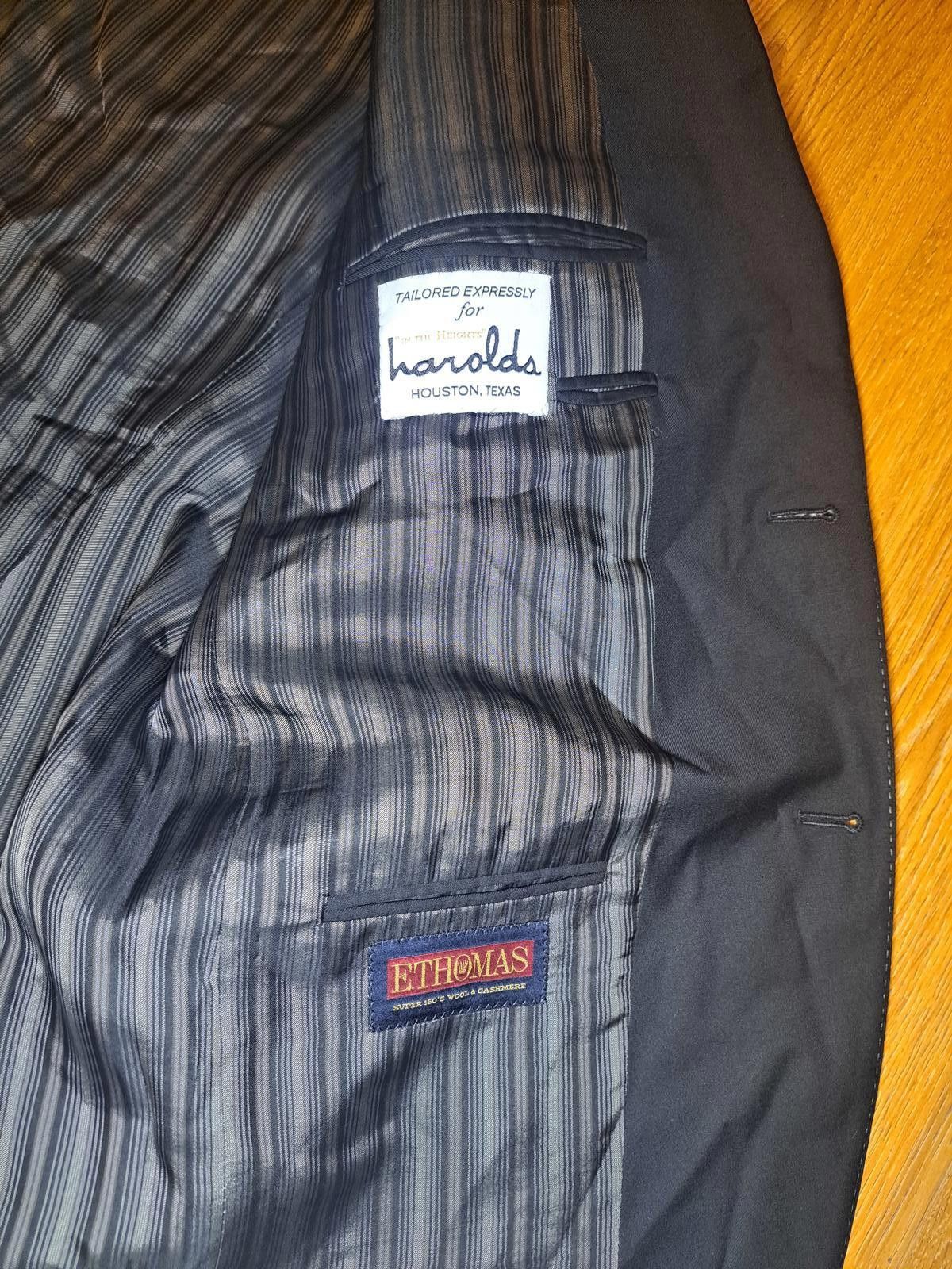Jack Victor Jack Victor E Thomas Blazer 44R Black Cashmere Wool 150's Size 44R - 8 Thumbnail