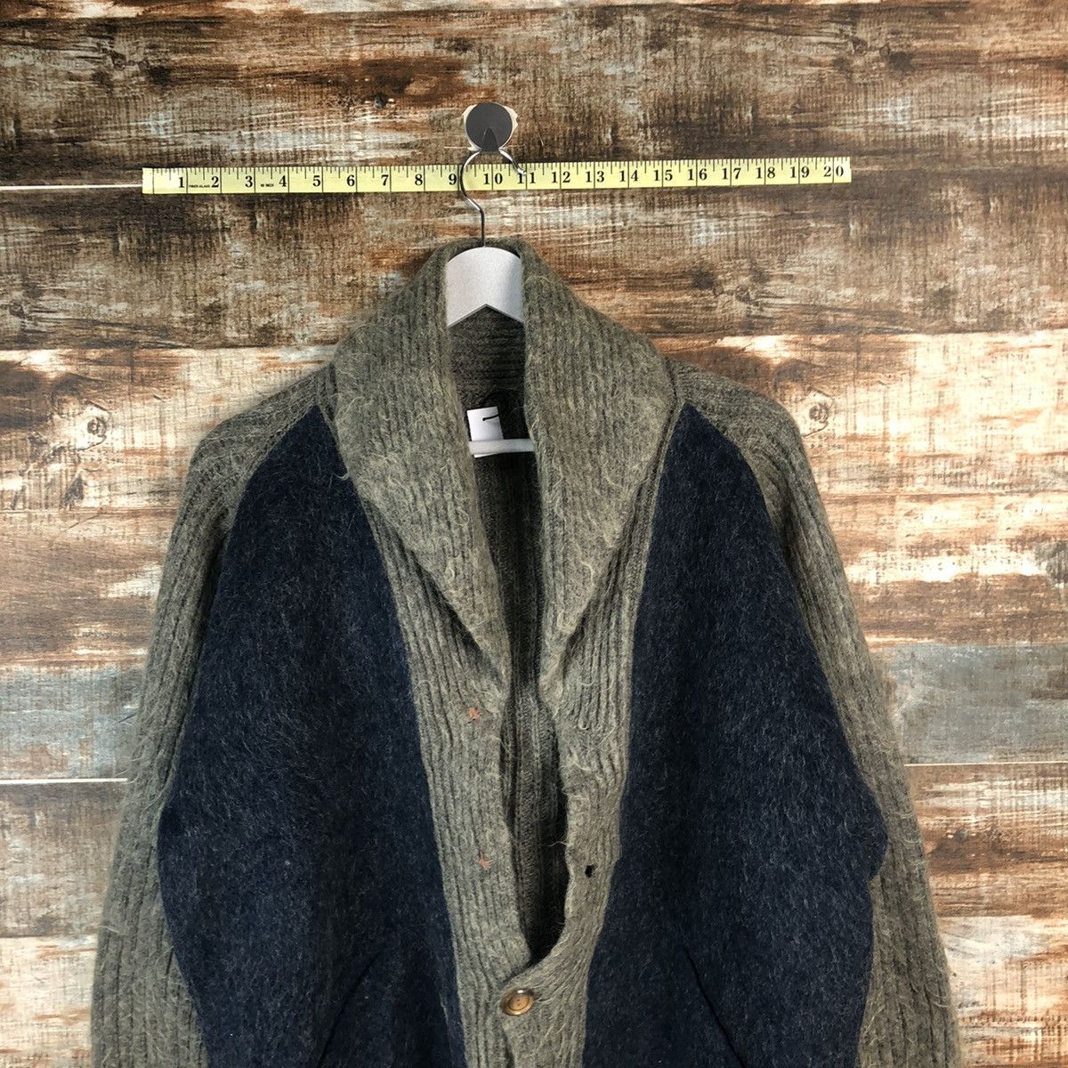 Homespun Knitwear Japanese Brand Grey Cardigan Knitwear #A2007 Size US L / EU 52-54 / 3 - 2 Thumbnail