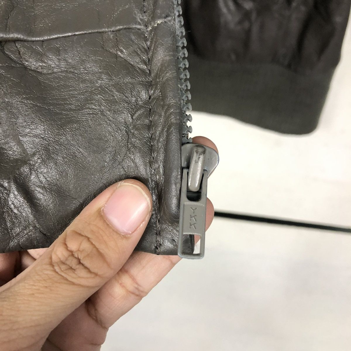 Japanese Brand 🔥VINTAGE BIKER LEATHER JACKET EUROPE CRAFT ISSEY MIYAKE Size US M / EU 48-50 / 2 - 18 Thumbnail