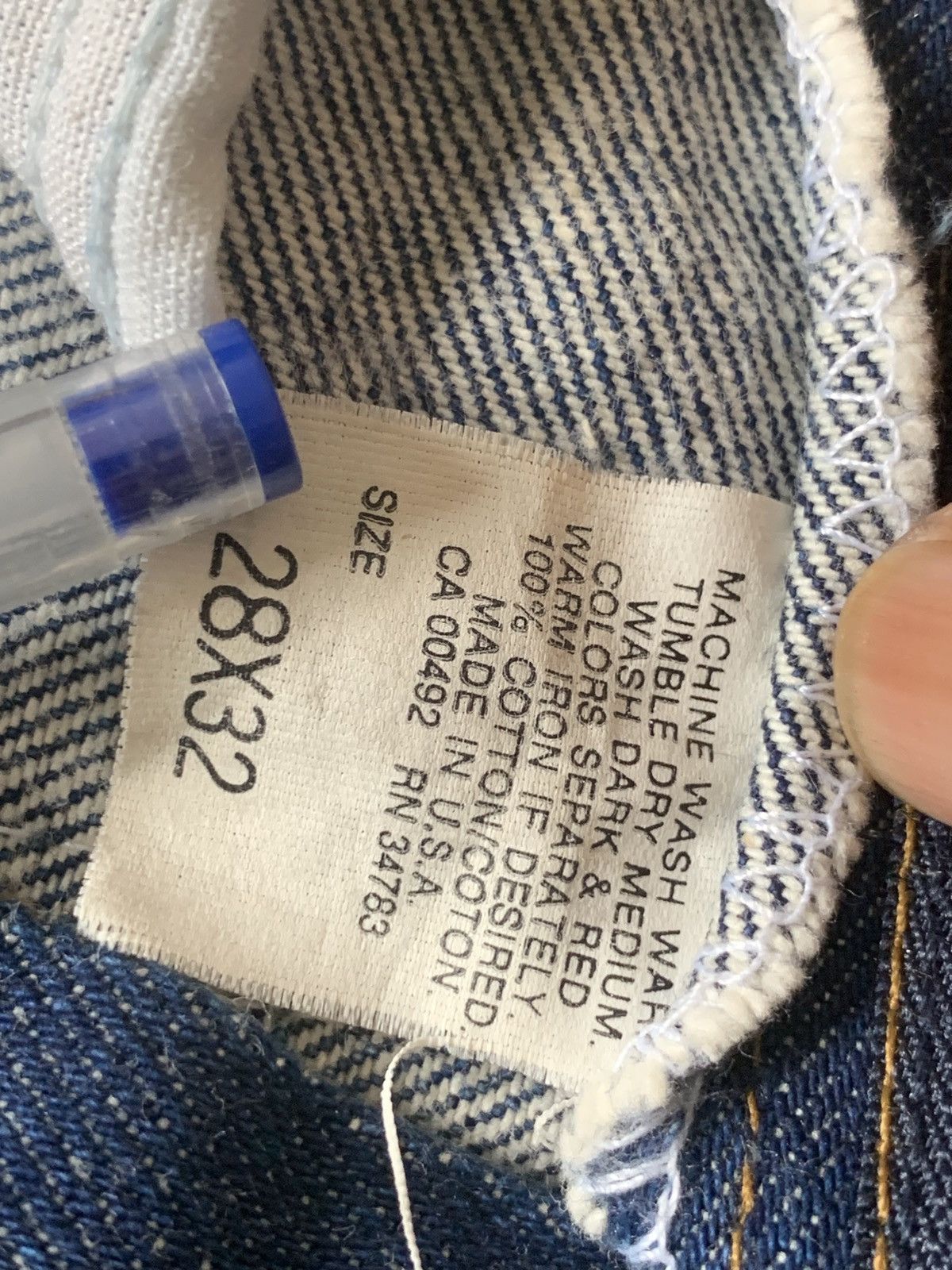 Lee × Vintage Rare.. Vintage 90s Lee Denim Jeans Pants Made In USA Size US 26 / EU 42 - 20 Thumbnail