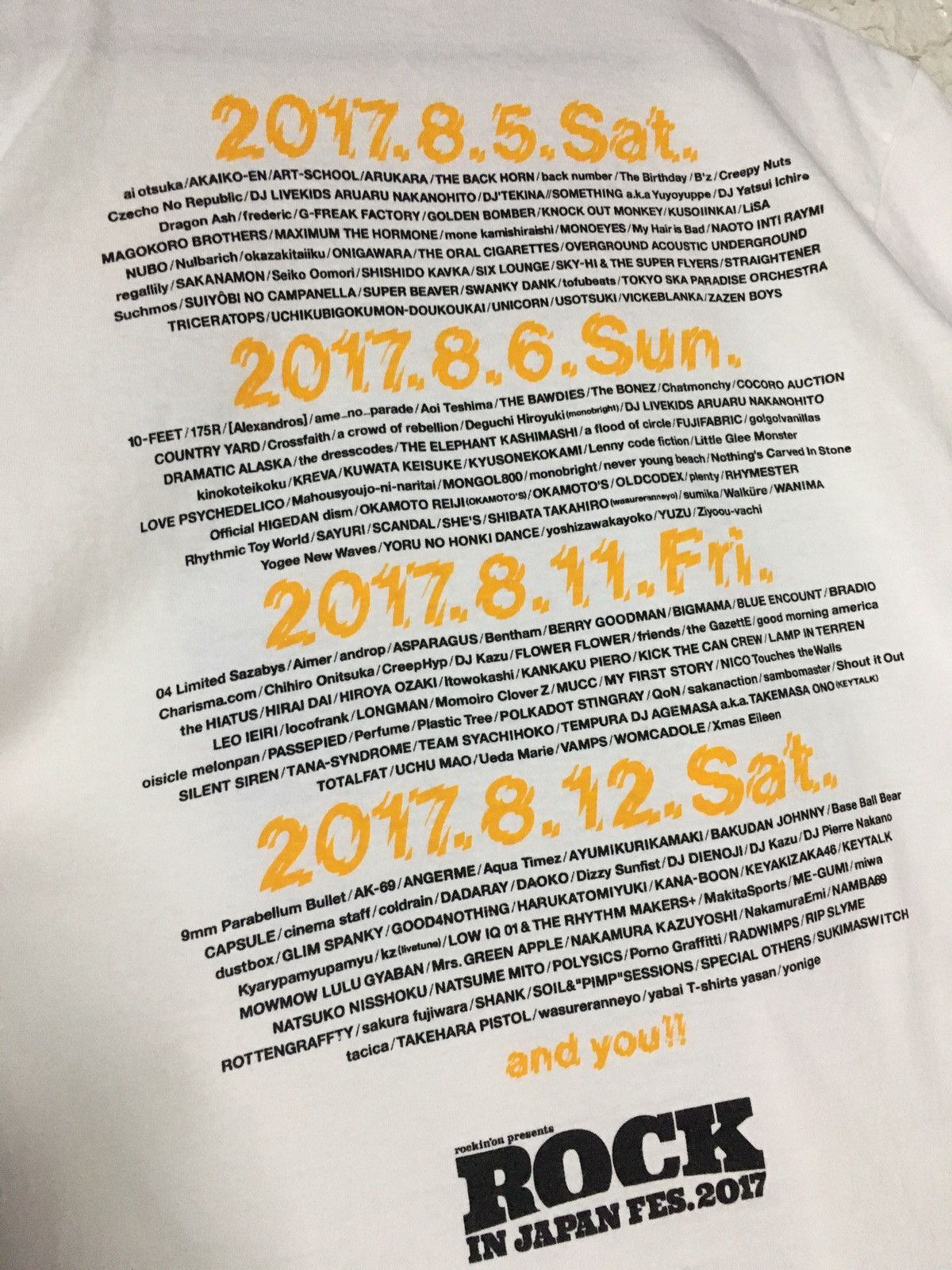 Band Tees × Japanese Brand Rockin’on Japan Band Size US M / EU 48-50 / 2 - 4 Thumbnail
