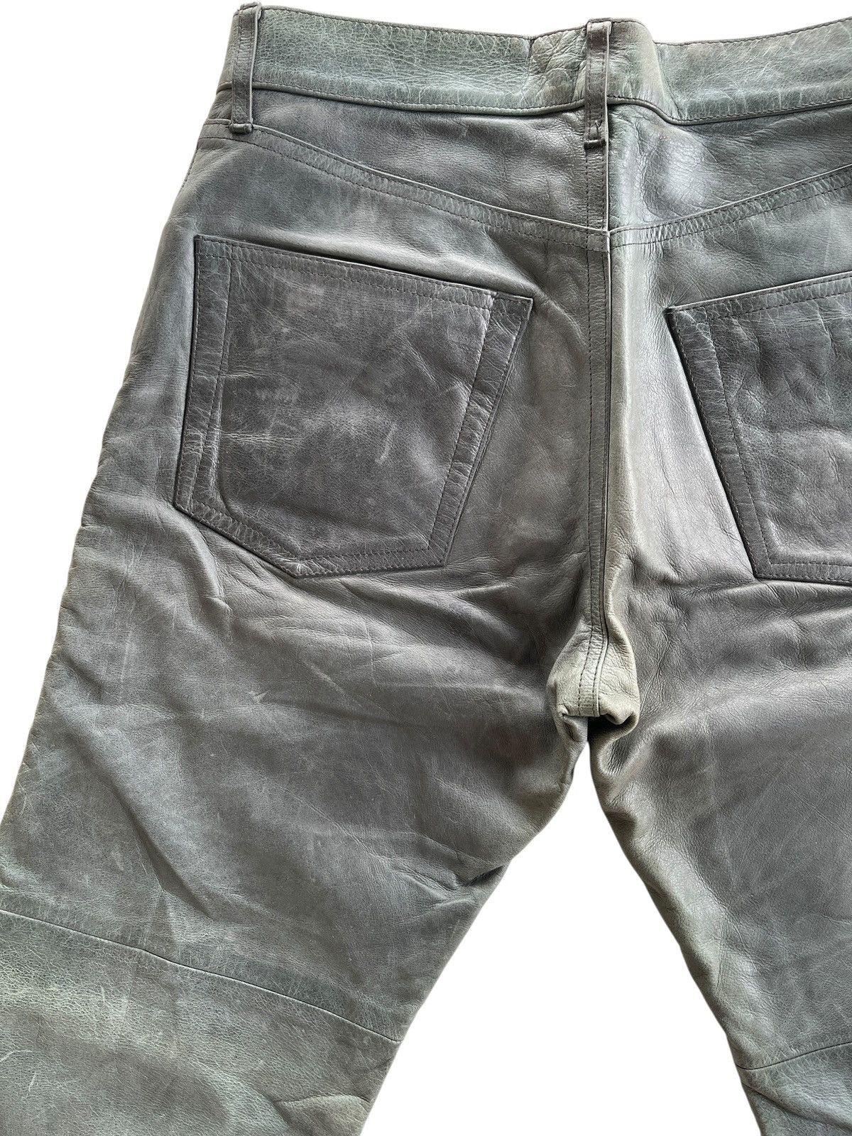 PPFM PPFM Dirty Green Leather Pants Size US 30 / EU 46 - 9 Thumbnail