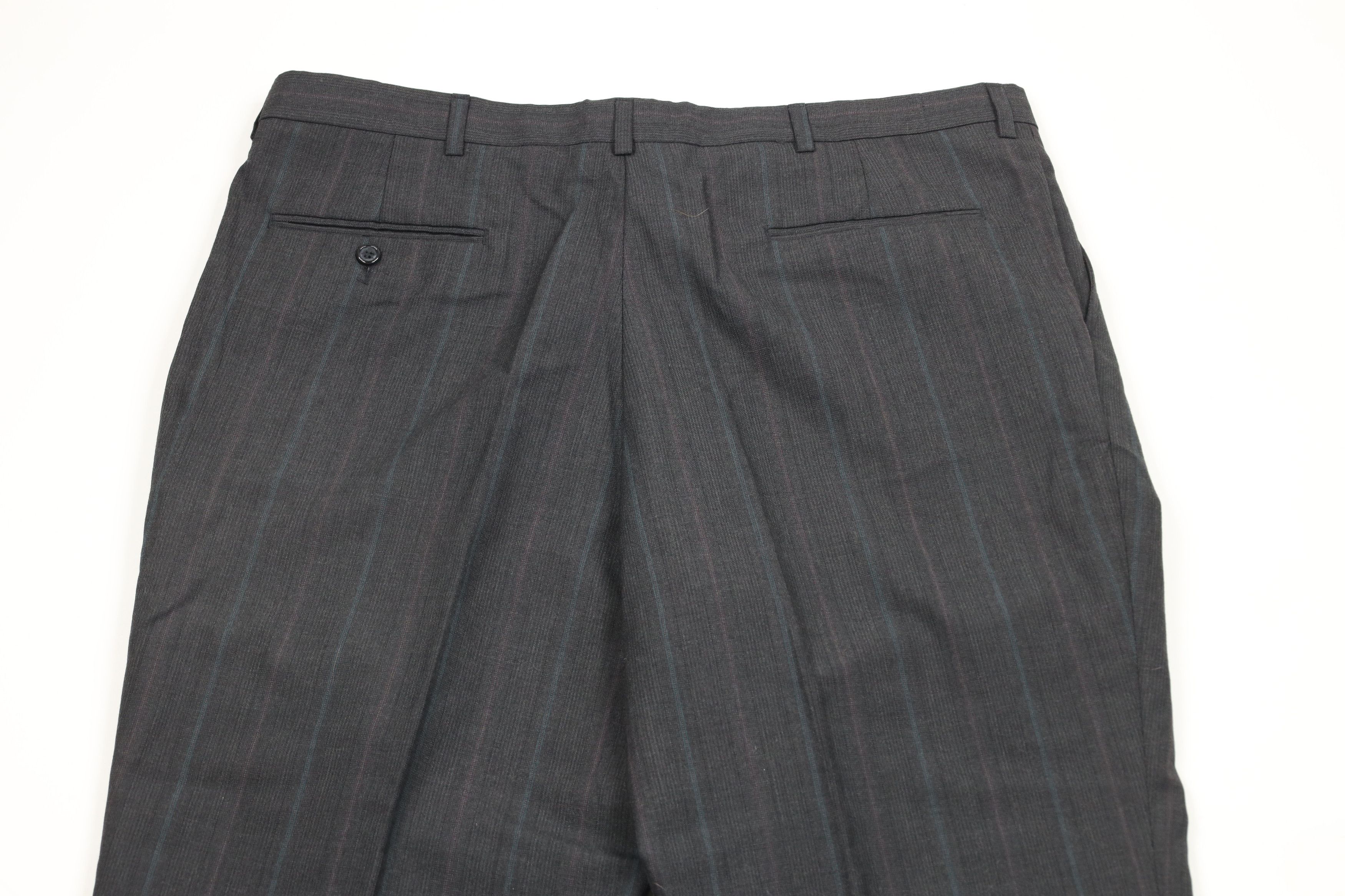 Vintage Vintage 90s Streetwear Striped Pleated Wide Leg Chino Pants Size US 40 / EU 56 - 10 Thumbnail