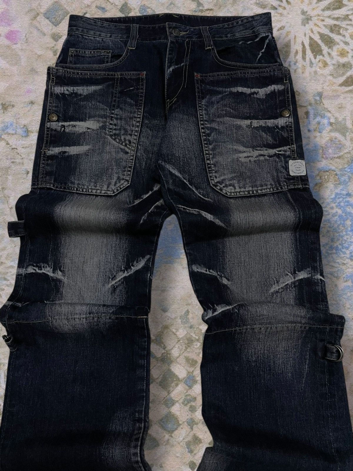 PPFM Vintage Authentic Og Designer Japan PPFM World War Denim Size US 31 - 4 Thumbnail