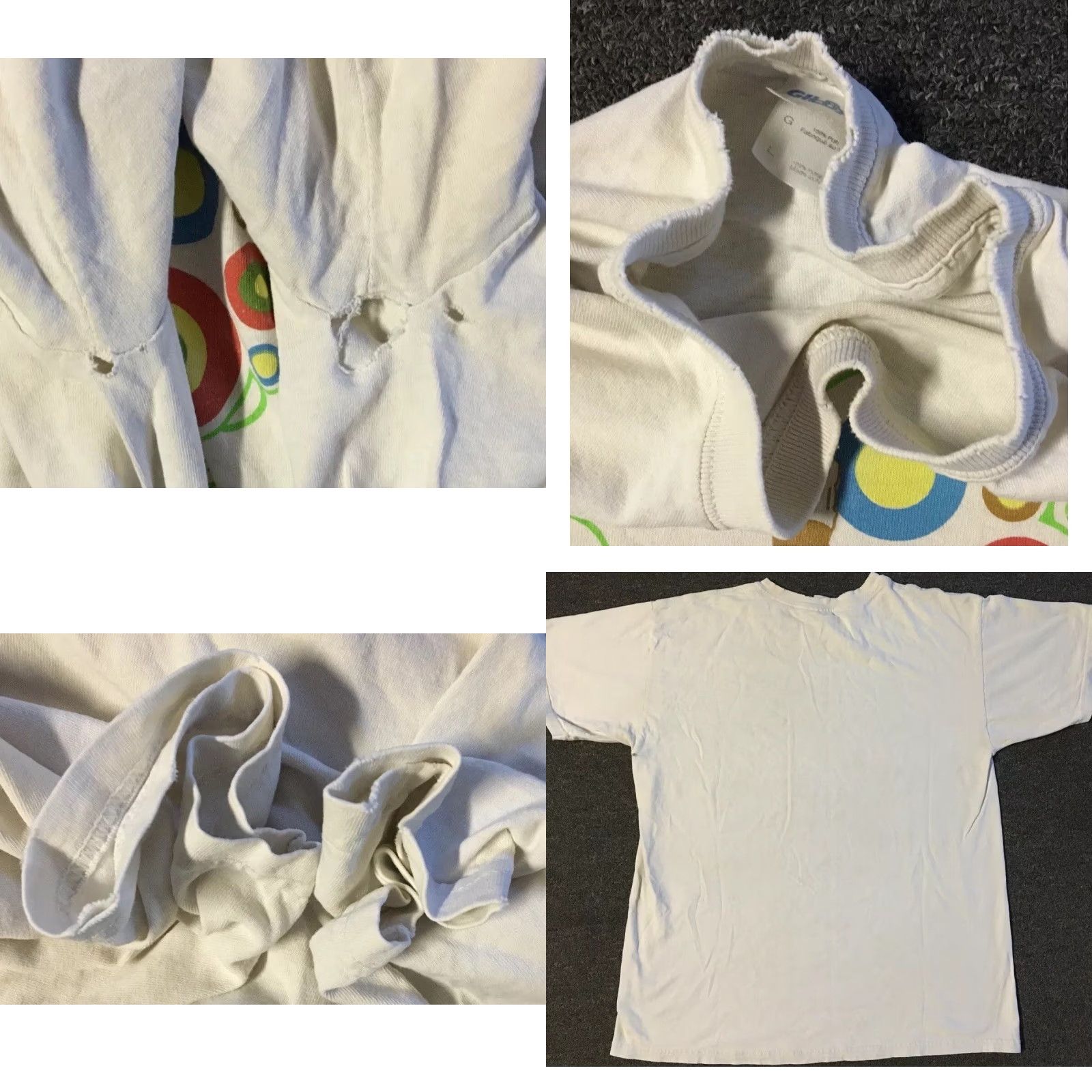 Vintage Vtg True Soups Faded Distress Promo Shirt L Food Abstract Art Skate Grunge 90s Size US L / EU 52-54 / 3 - 8 Thumbnail