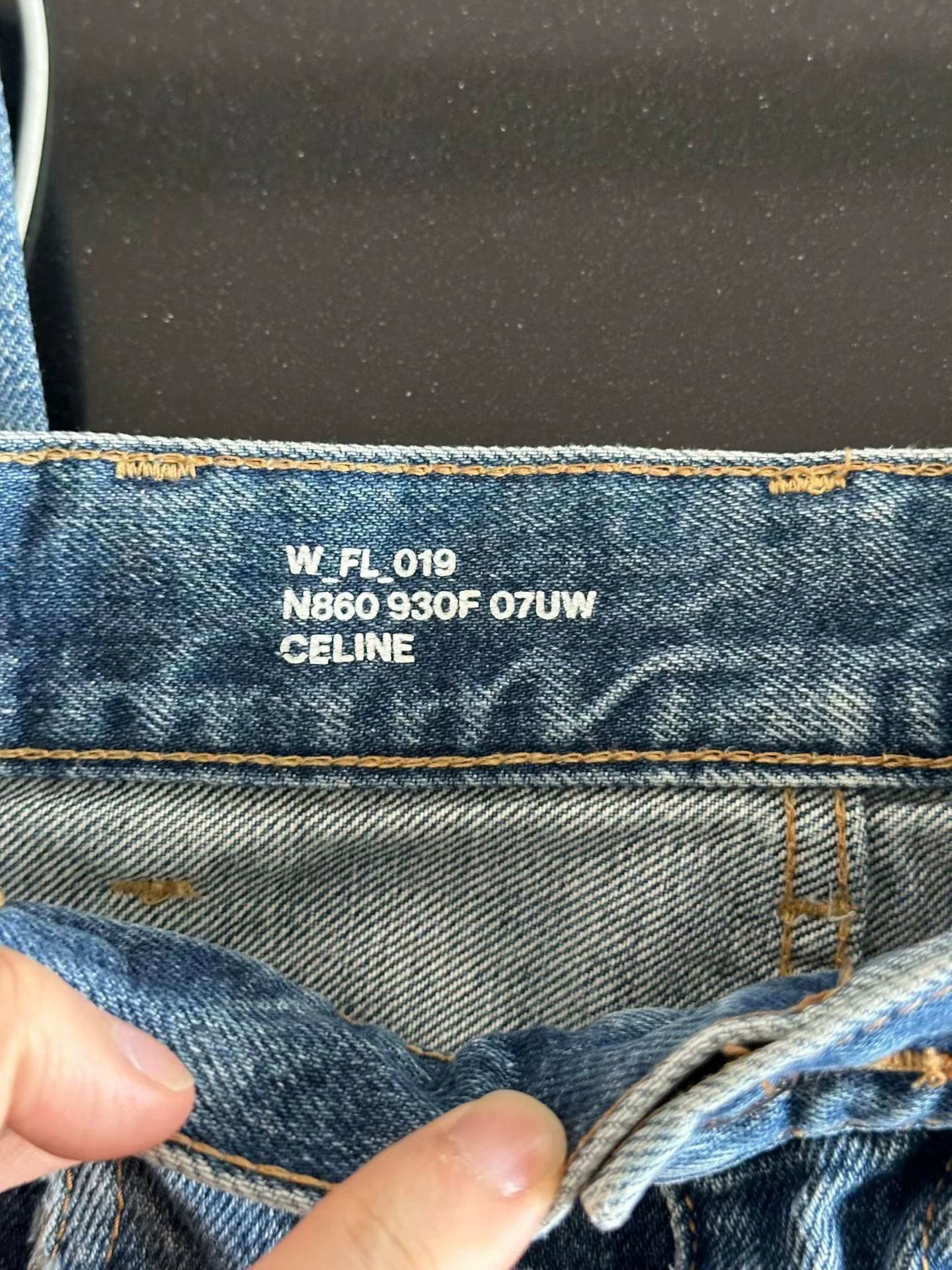 Celine Celine Jane Triomphe Denim Jeans Women's 25 Hemmed 98% New Size 25" / US 0 / IT 36 - 3 Thumbnail