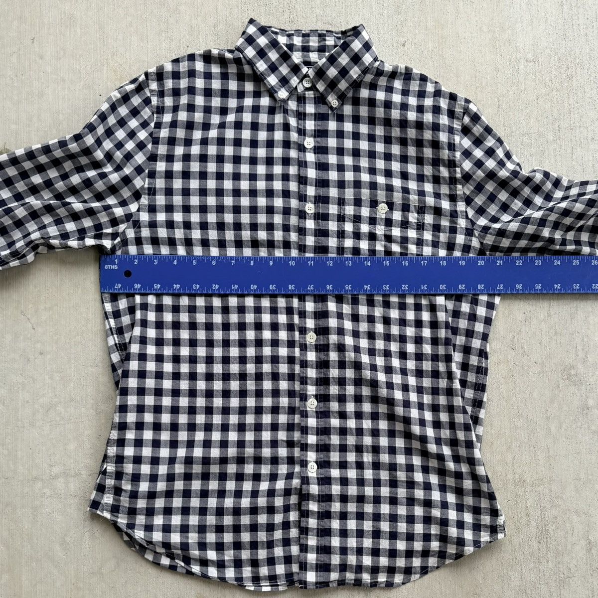 Todd Snyder Todd Snyder Shirt Men Size Medium Gingham Blue White Retro Size US M / EU 48-50 / 2 - 7 Thumbnail