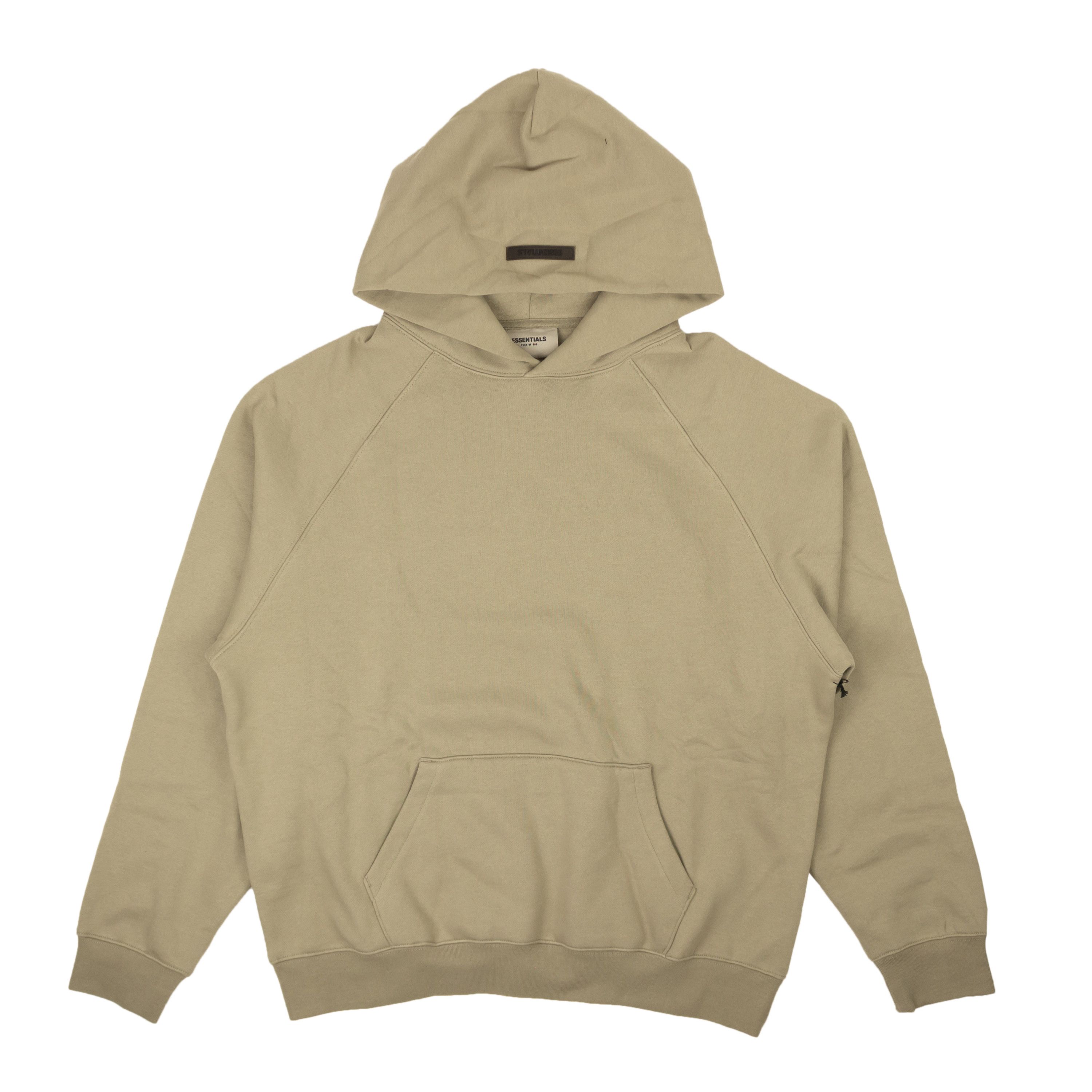 image of Essentials Moss Back Logo Hoodie Sweatshirt Size L, Men's