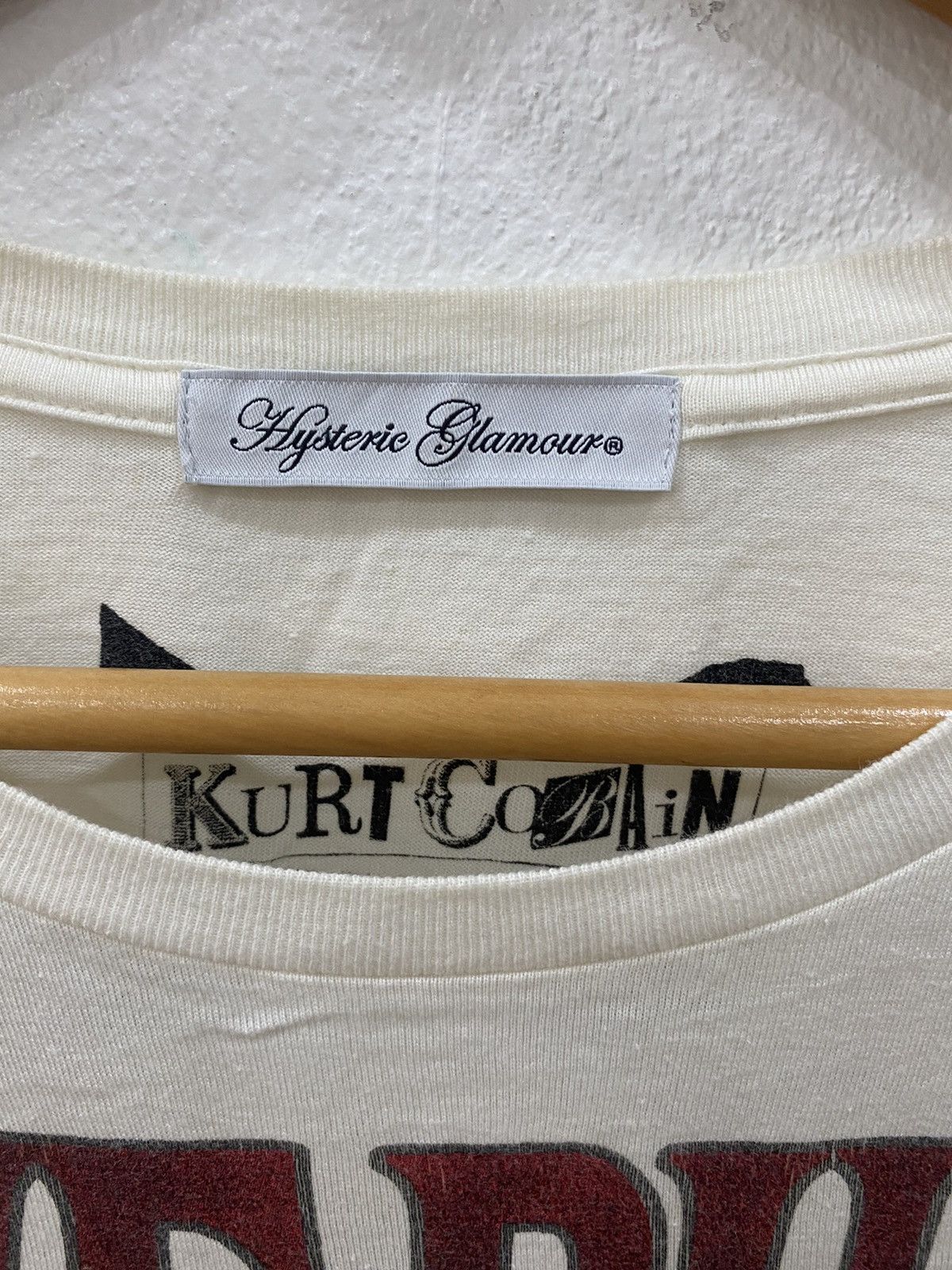 Hysteric Glamour 🔥HYSTERIC GLAMOUR x Kurt Cobain Love Buzz Nirvana tee shirt Size XS / US 0-2 / IT 36-38 - 3 Thumbnail