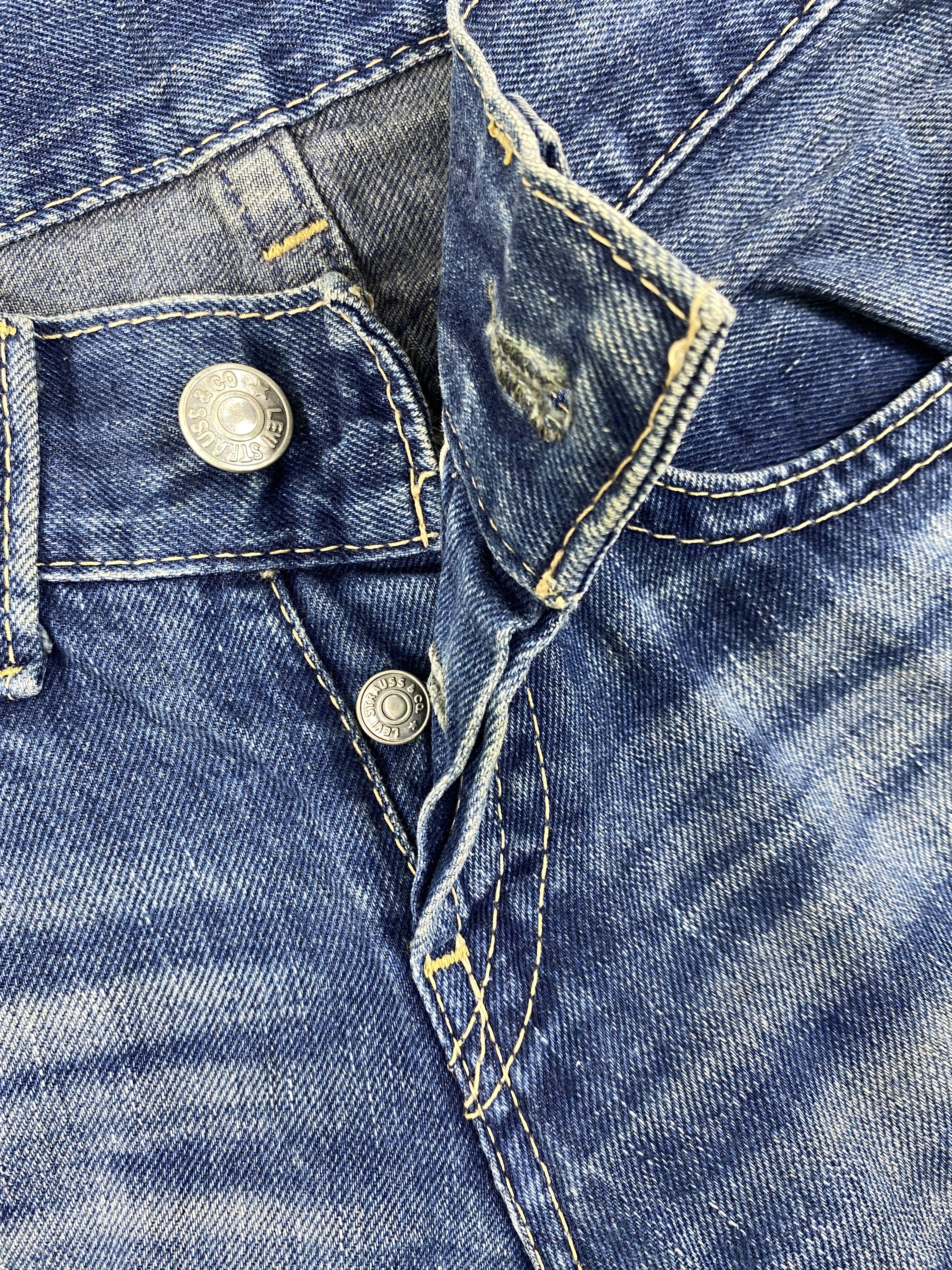 Levi's Dirty Blue Vintage Levi's 927 Flared 31x27 Denim -JN953 Size US 31 - 6 Thumbnail