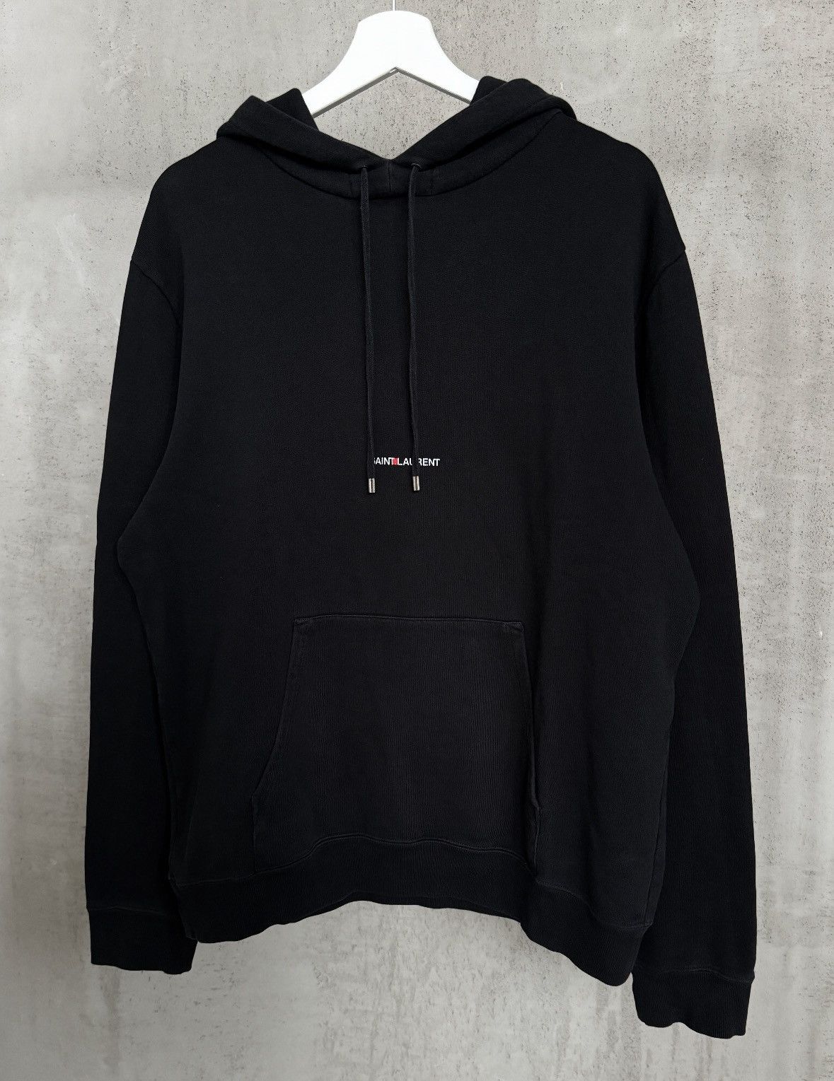 Saint Laurent Paris Saint Laurent Black Rive Gauche Hoodie FW21 Size US L / EU 52-54 / 3 - 2 Thumbnail