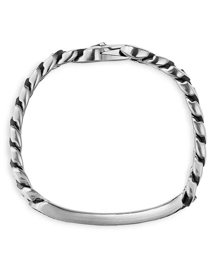 David Yurman o1w1db10325 Size:OS/ Curb Chain Id Bracelet in Silver Size ONE SIZE - 2 Thumbnail