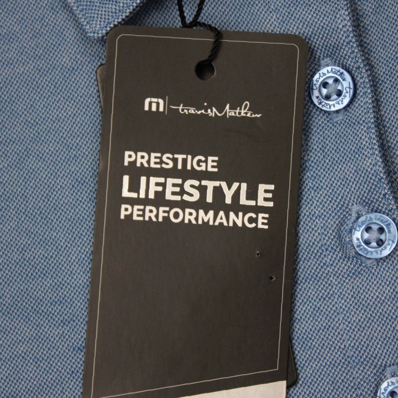 TravisMathew Travis Mathew Polo Shirt NWT Womens Large Blue Oceanside Pima Cotton/Poly S/S Size L / US 10 / IT 46 - 4 Thumbnail