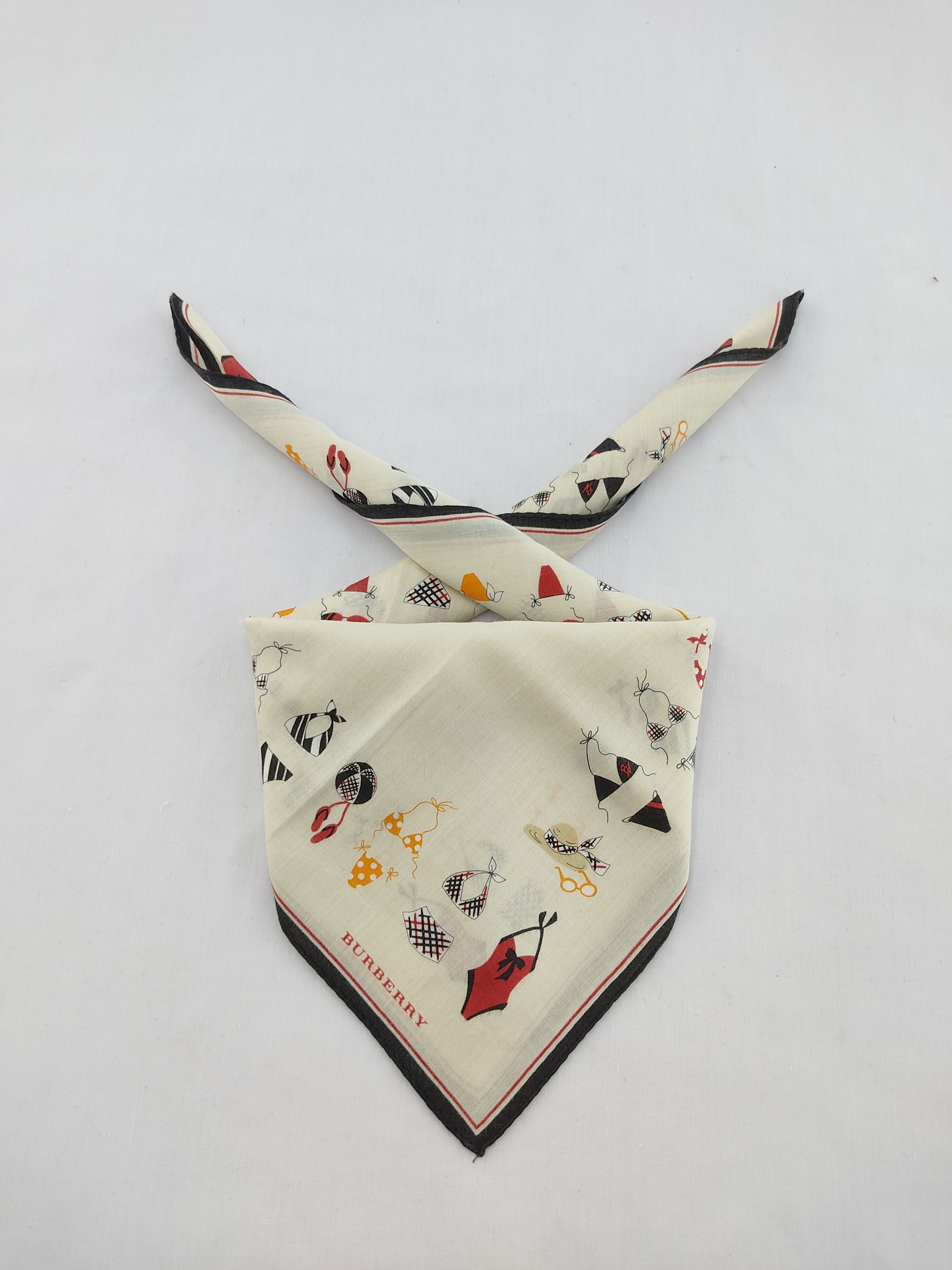 Burberry × Vintage Burberry Handkerchief / Neckwear / Bandana Size ONE SIZE - 1 Thumbnail