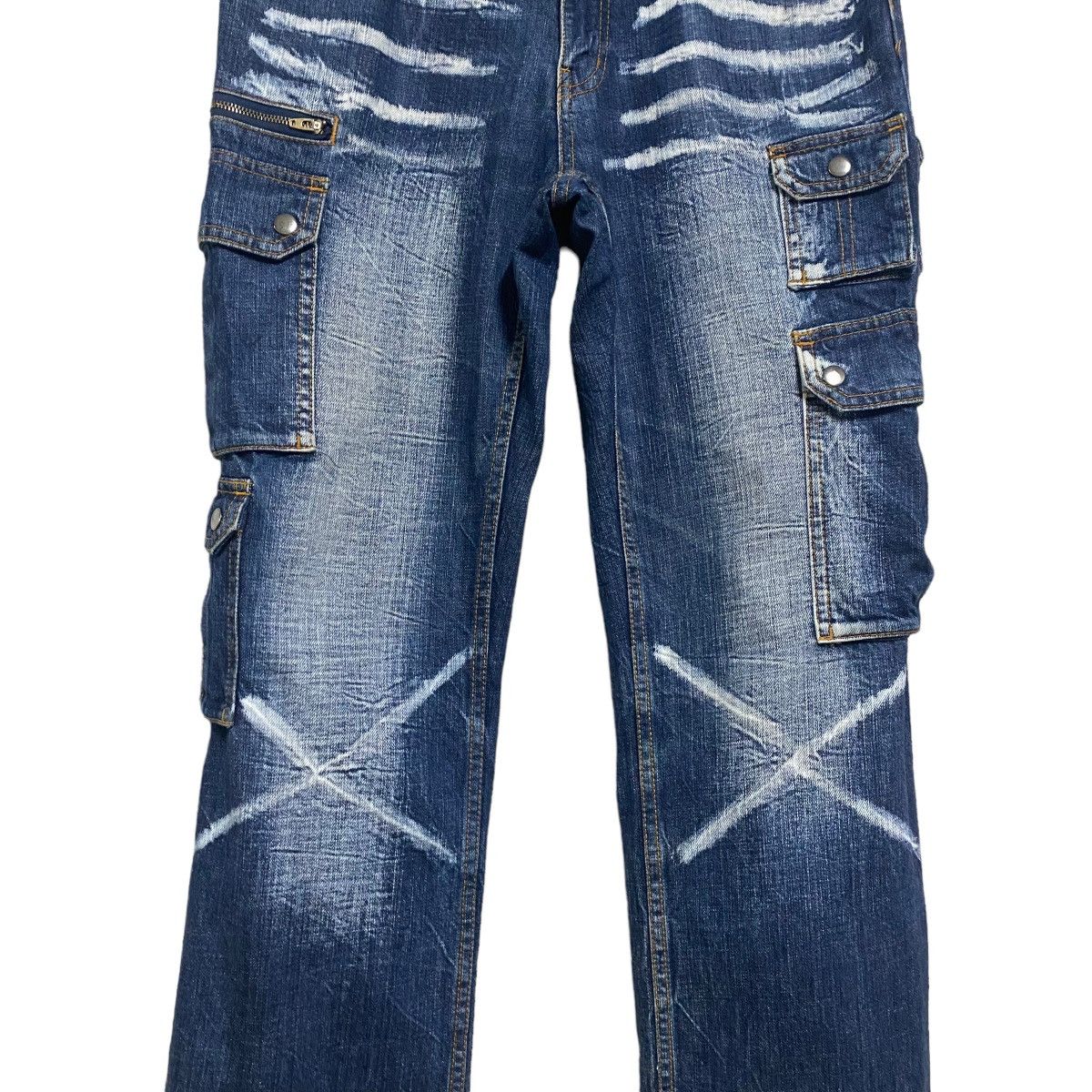 Japanese Brand Japanese Brand Vomanie Denim Cargo Pants Size US 34 / EU 50 - 10 Thumbnail