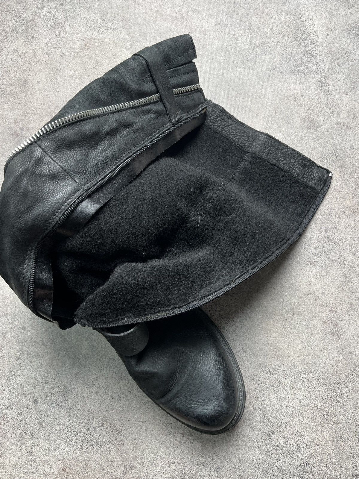 A.S.98 Vintage italian double zip platform leather boots Size US 10 / IT 40 - 13 Thumbnail