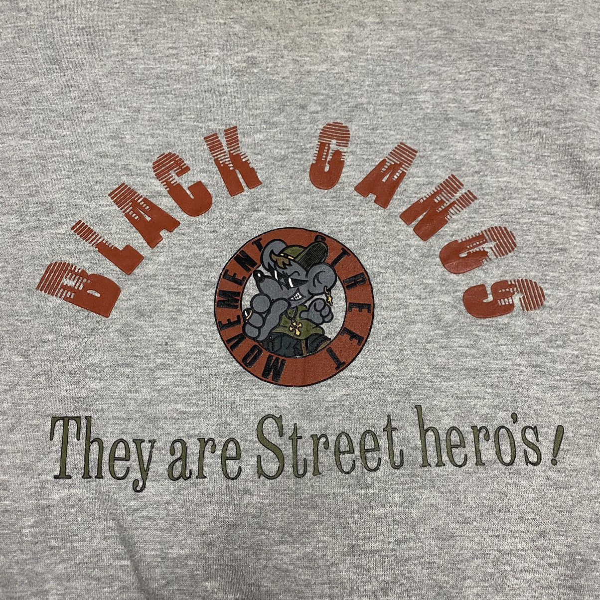 Japanese Brand Black Gang movement street by magixson sweatshirt Size US XL / EU 56 / 4 - 6 Thumbnail