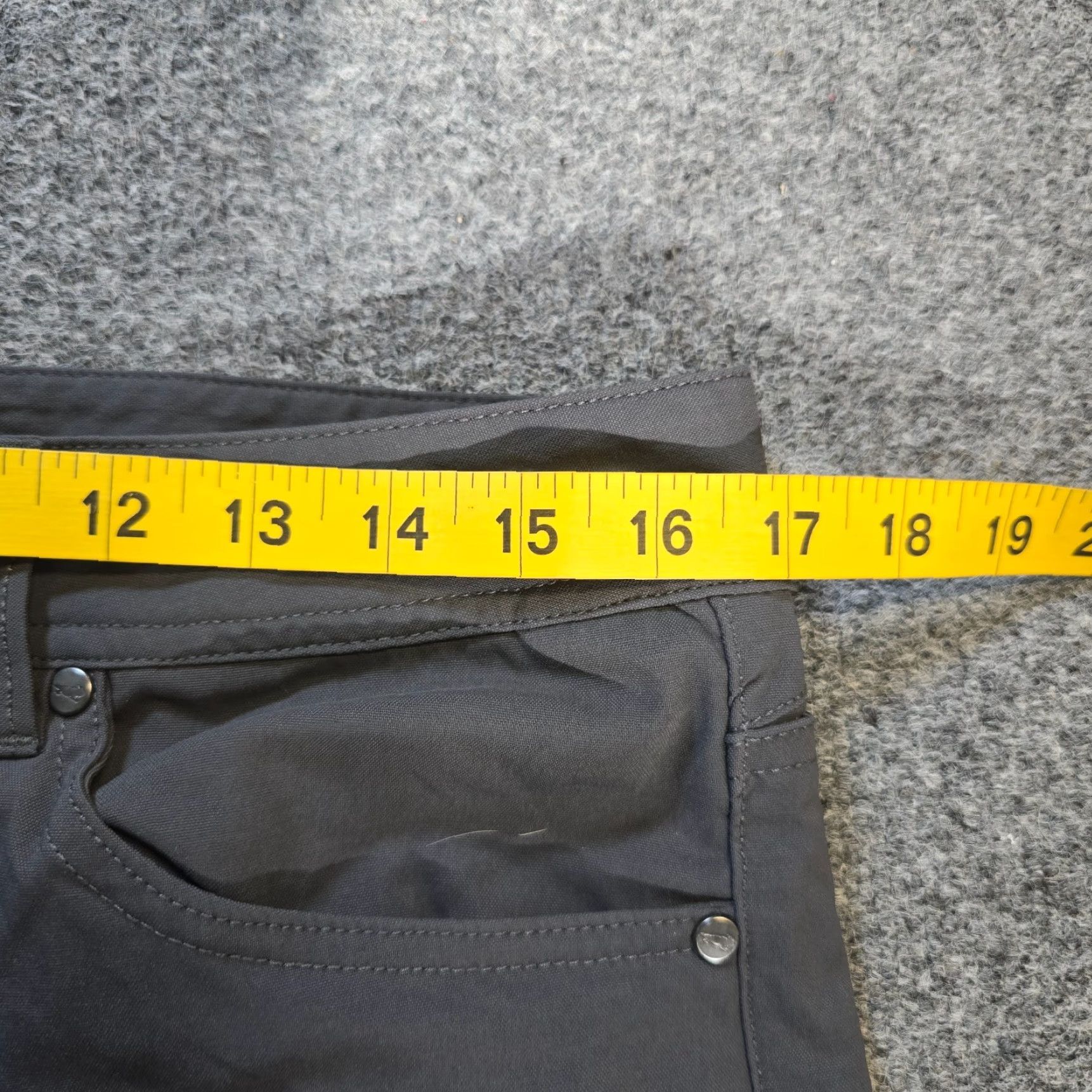 Toad&Co Toad & Co Pants Mens 33x34 Gray Skinny Nylon Performance Outdoors Chino 5-Pocket Design Size US 34 / EU 50 - 6 Thumbnail