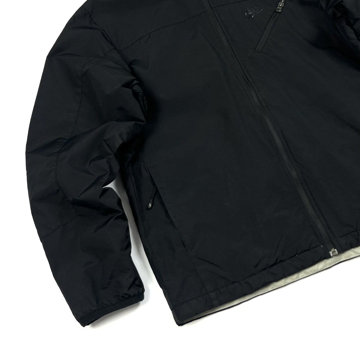 Japanese Brand × Nike × Vintage Vintage Nike Logo Black Casual Y2K Fleece Jacket Size M/L Size US M / EU 48-50 / 2 - 9 Thumbnail