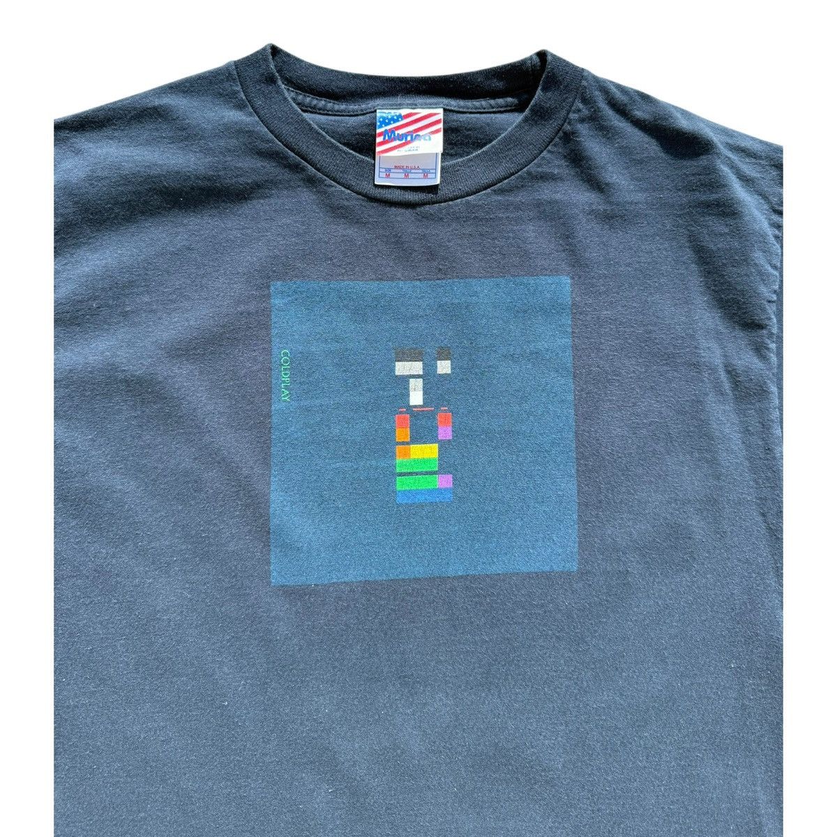 Vintage Coldplay Murina Made in USA Pixel Graphic Band Navy Medium Size US M / EU 48-50 / 2 - 3 Thumbnail