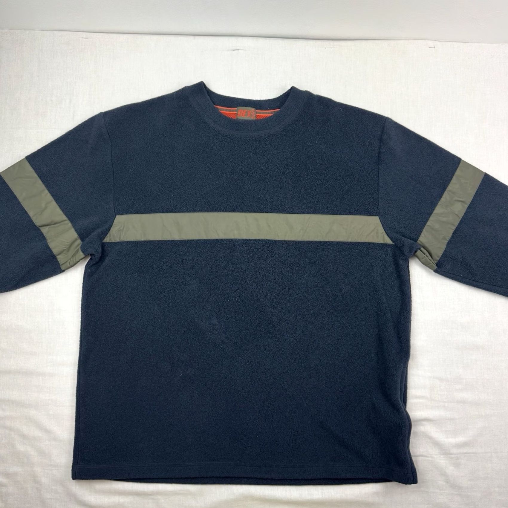 Vintage VINTAGE Dex Fleece Jacket Sweatshirt Men L Blue Hipster 90s Y2K Punk Pullover Crew Neck Size US L / EU 52-54 / 3 - 7 Thumbnail