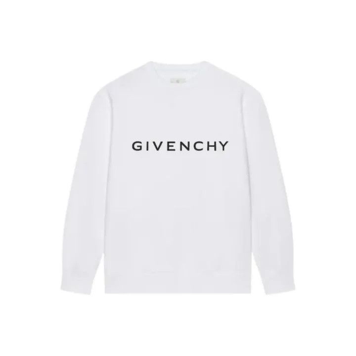 Givenchy Givenchy SS23 White Logo Print Sweatshirt Size US L / EU 52-54 / 3 - 1 Thumbnail