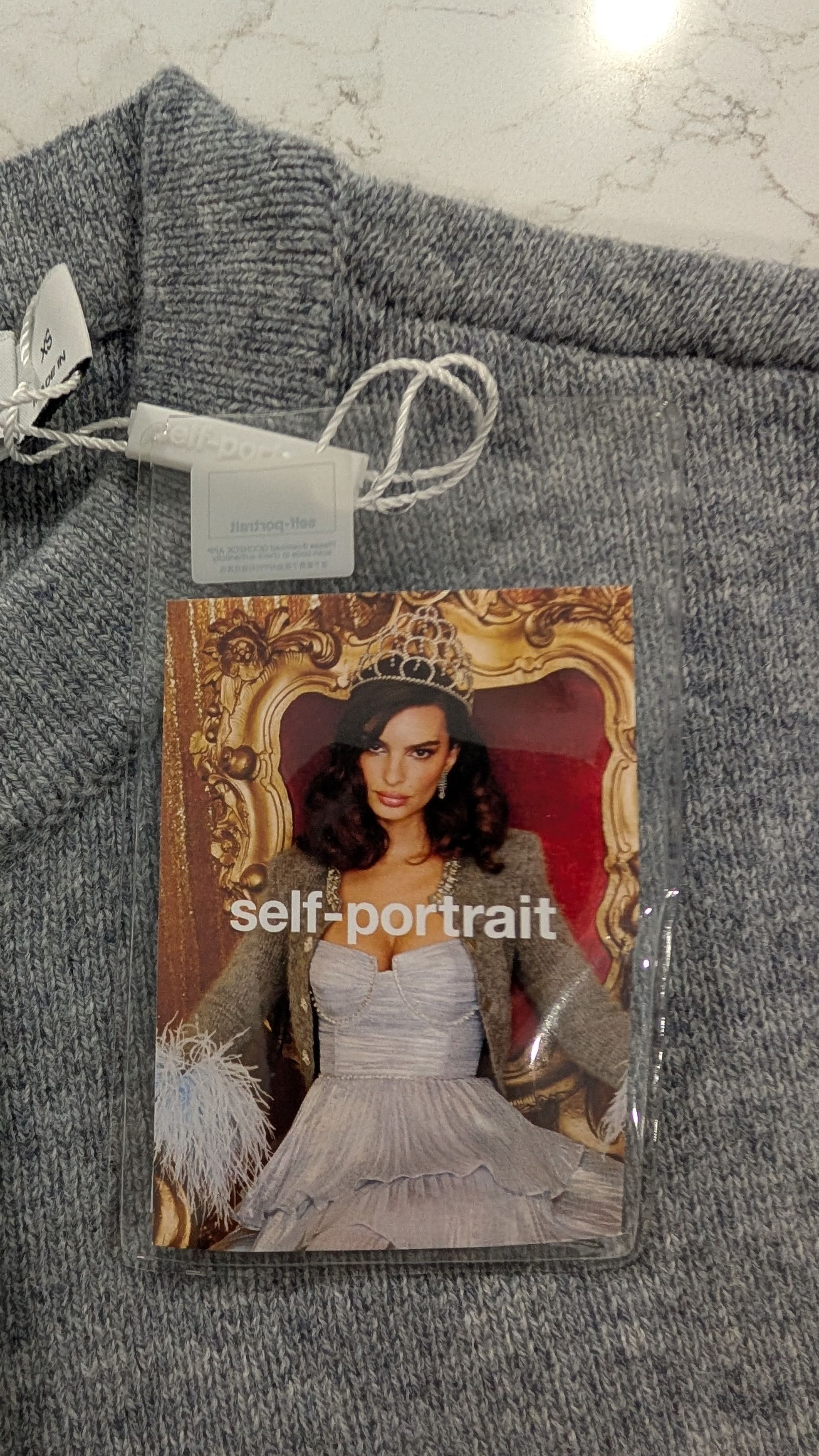 Self-Portrait Self-Portrait Cropped Wool Blend Cardigan Sweater Size XS / US 0-2 / IT 36-38 - 7 Thumbnail