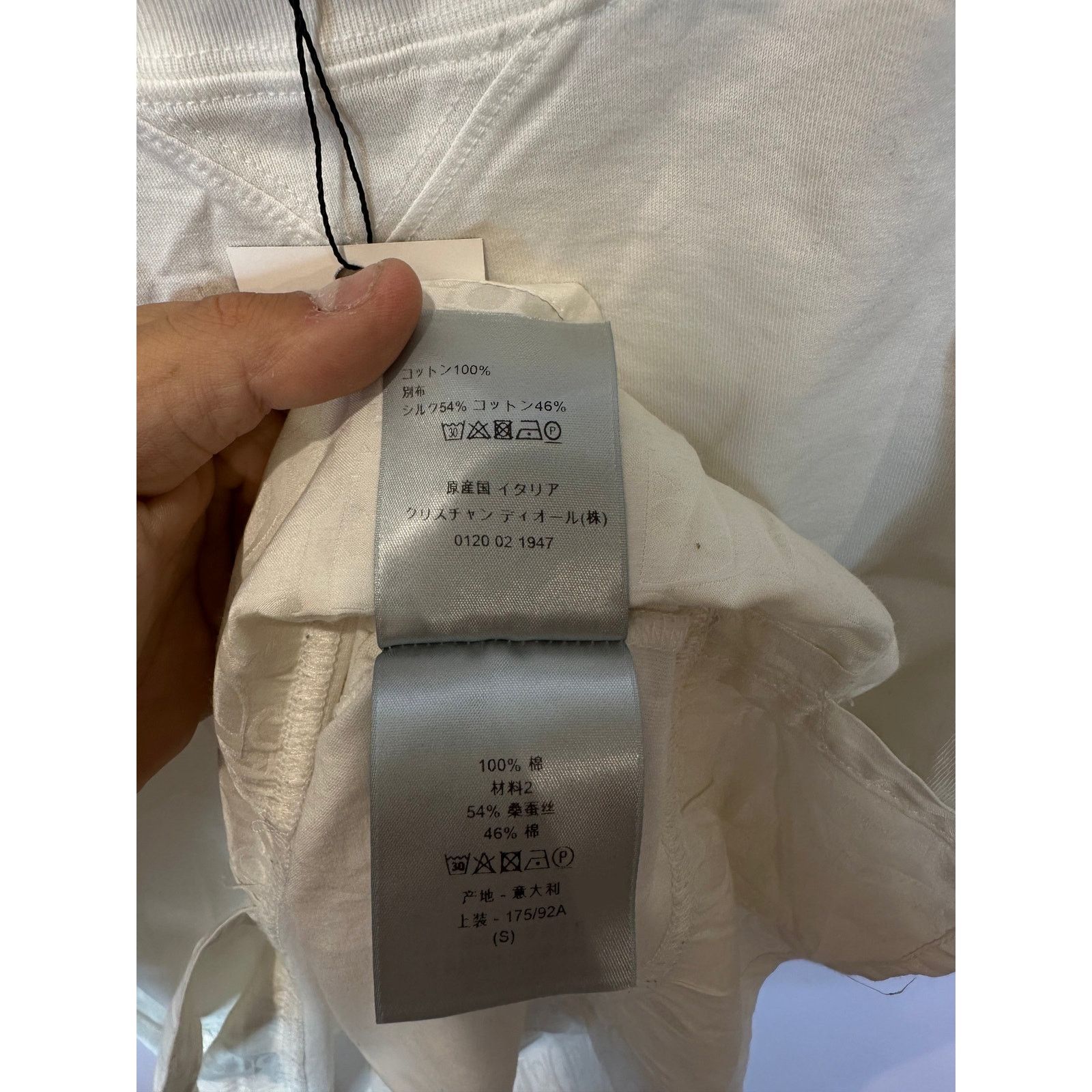 Dior Dior White Monogram Tee Used Small Size US S / EU 44-46 / 1 - 5 Thumbnail
