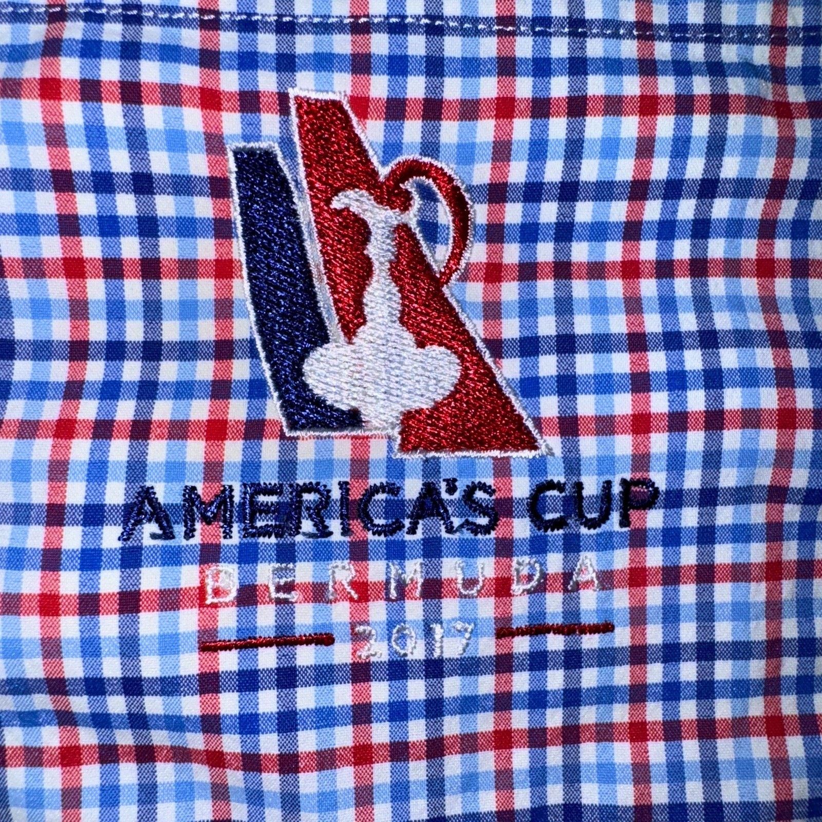 Vineyard Vines Vineyard Vines Americas Cup Bermuda 2017 Murray Shirt Sz. L Size US L / EU 52-54 / 3 - 6 Thumbnail