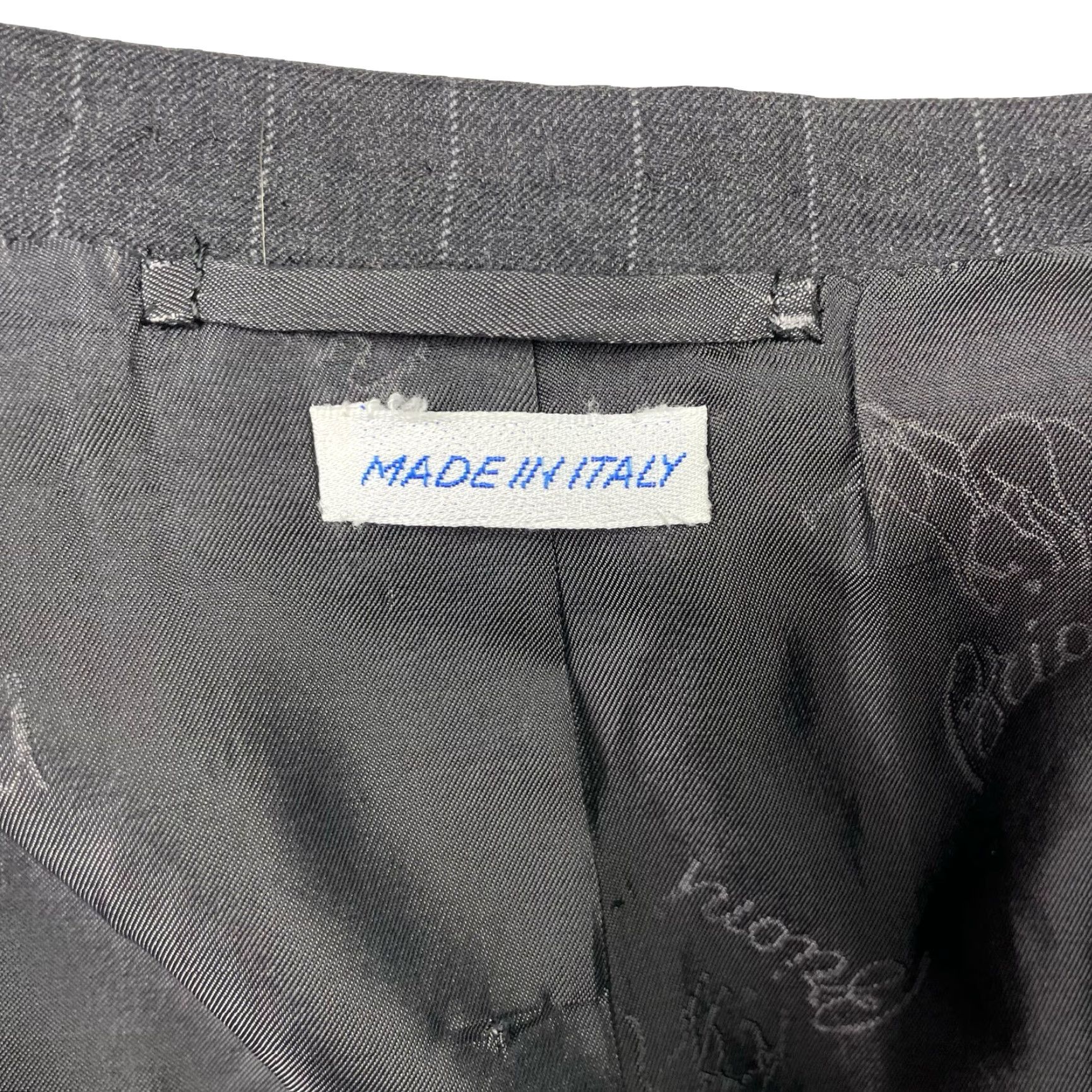 Brioni VINTAGE Brioni Palatino 100% Wool 2-Button Blazer Gray Stripe Italy 46L US Men Blazer, Single-Breasted, Notch Lapel, 2-Button Closure, Regular Fit Size 46R - 5 Thumbnail