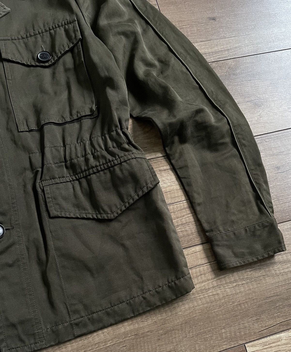Paul Smith RRP655$ Paul Smith Olive Military Field Blazer Jacket Size US L / EU 52-54 / 3 - 4 Thumbnail