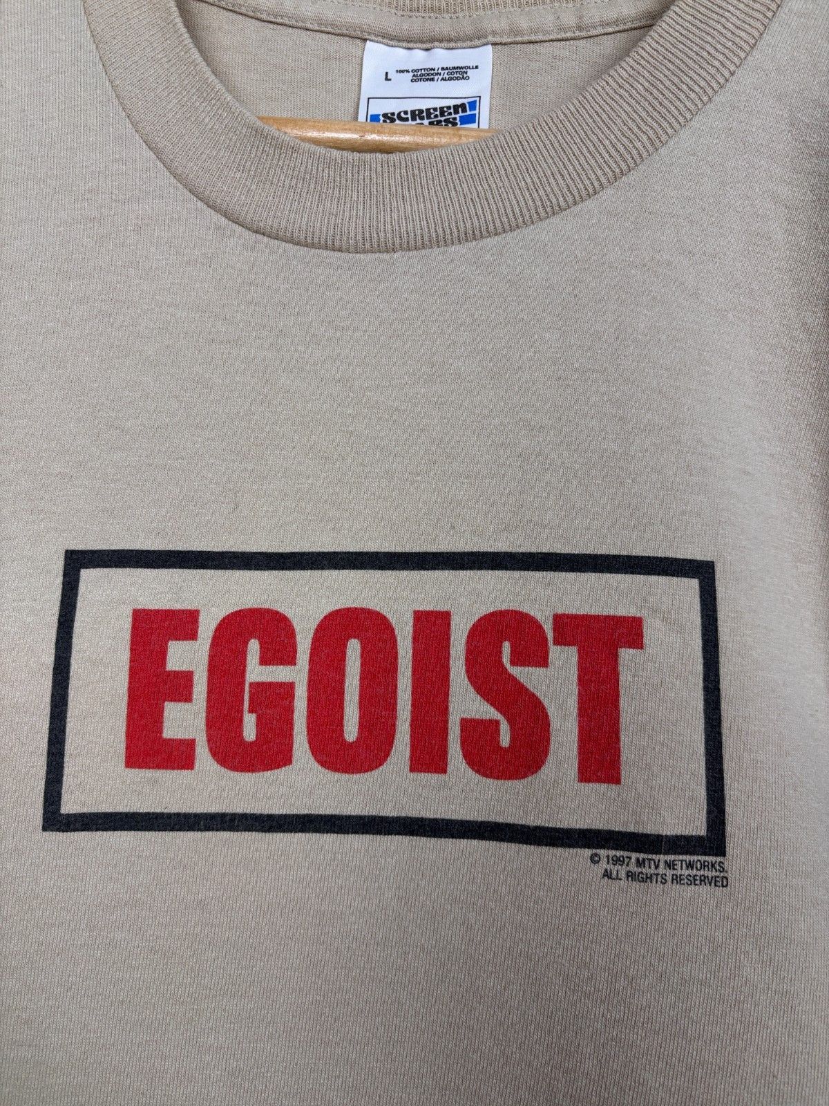 Vintage EGOIST 1997 MTV Networks Single Stitch T-shirt Screen Stars Size US L / EU 52-54 / 3 - 4 Thumbnail