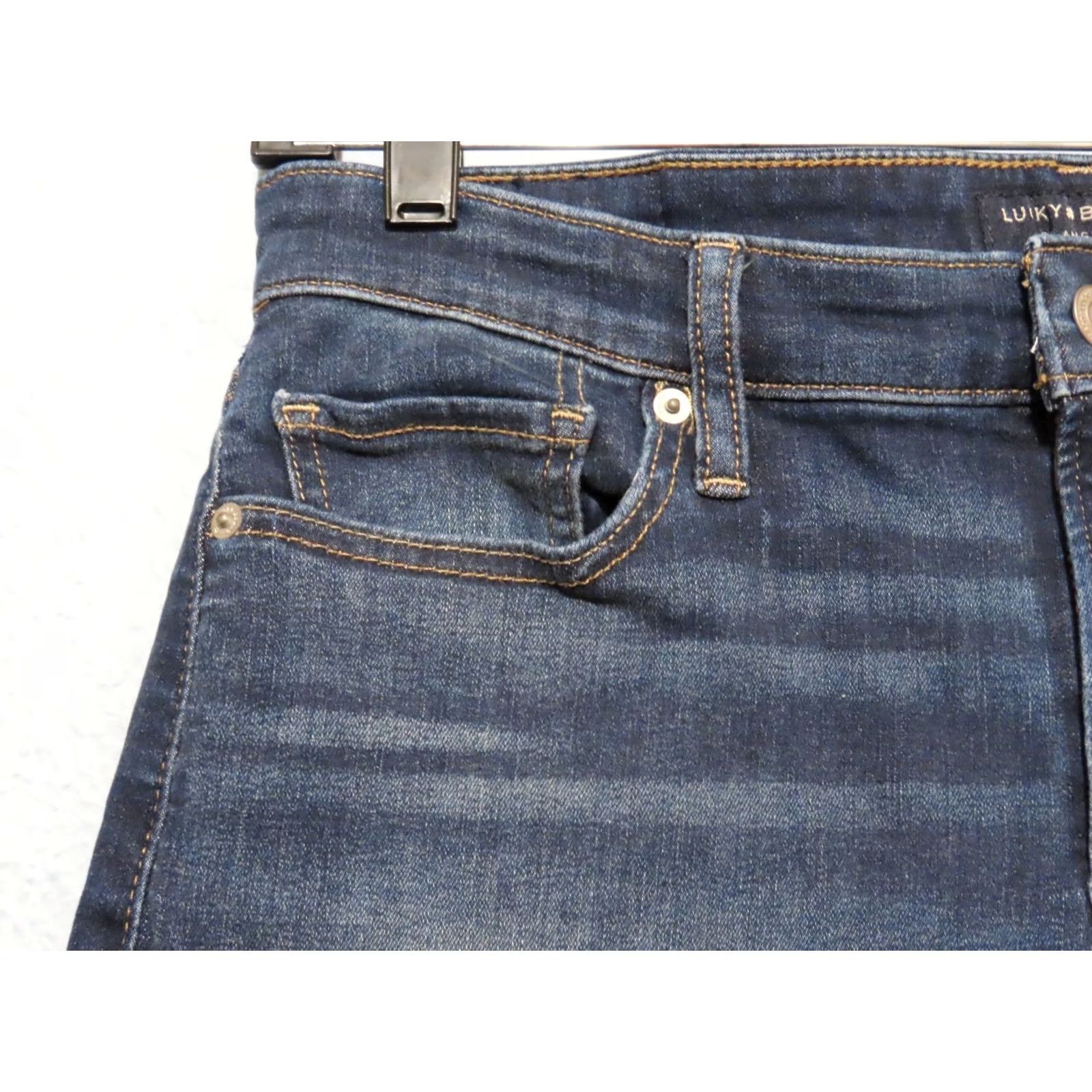 Lucky Brand Lucky Brand Jeans Womens 12/31 R Blue High Rise Flared Stevie Stretch Denim Jeans Size 34" / US 12 / IT 48 - 6 Thumbnail
