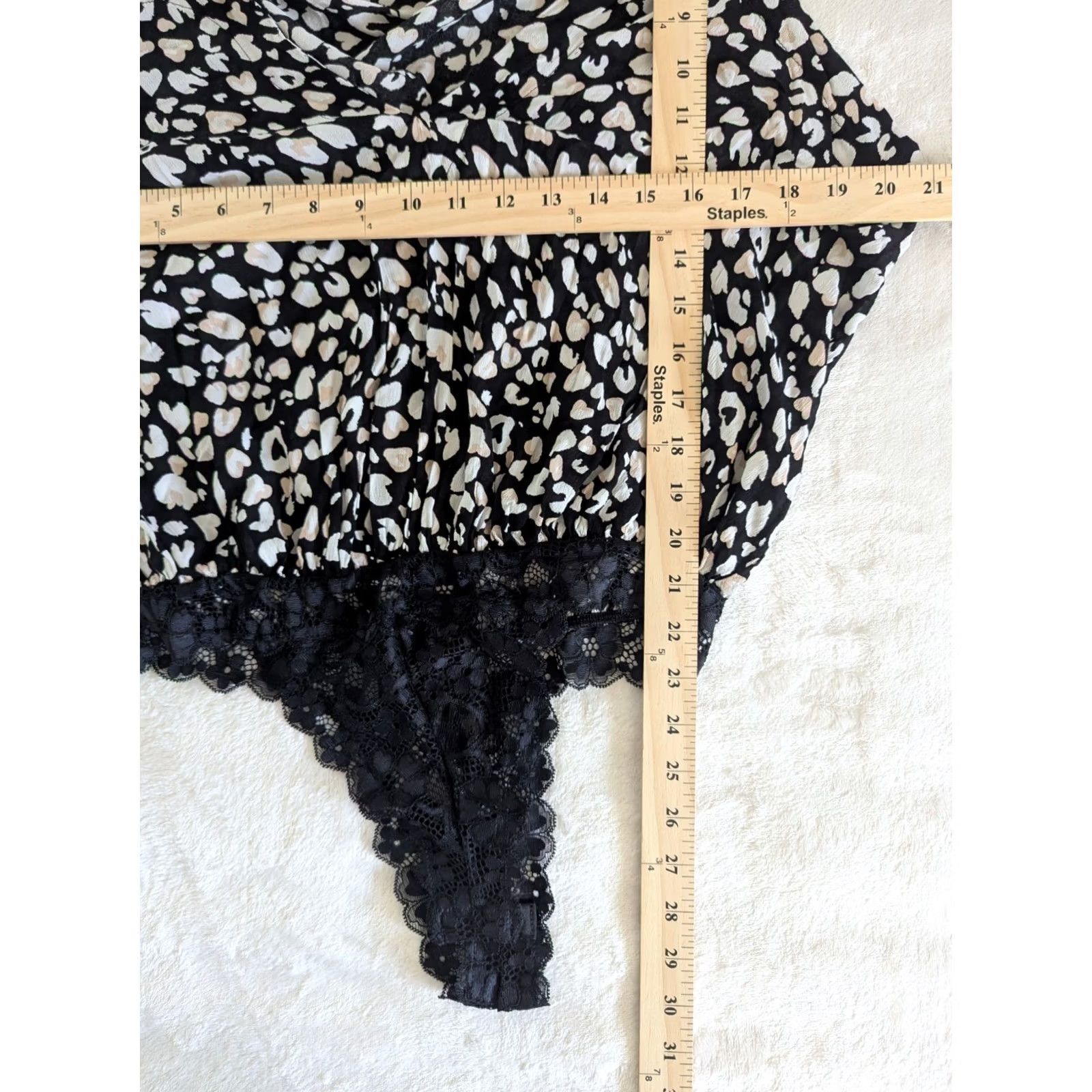 Free People Free People Leopard Bodysuit Size M Tie Straps V-Neck Sleeveless Lace Multicolor Women M Clothes Shirt Bodysuit Size M / US 6-8 / IT 42-44 - 7 Thumbnail