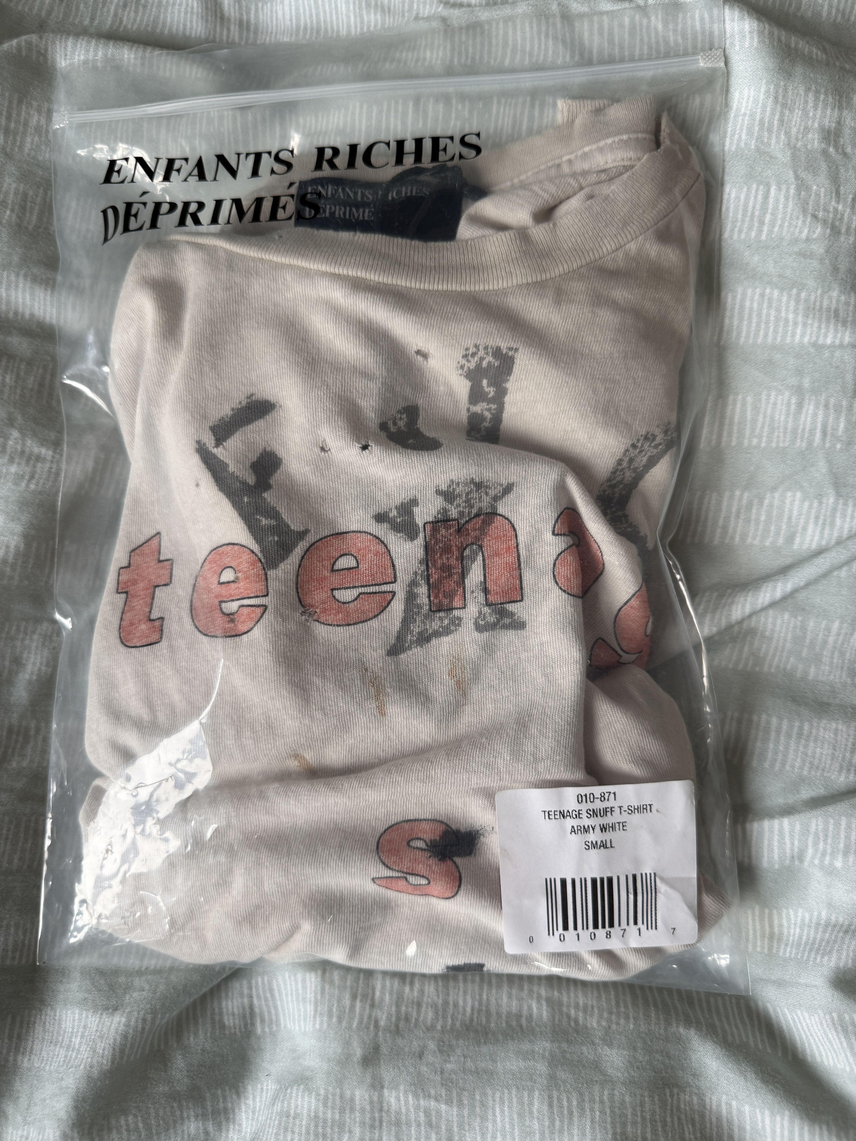 Enfants Riches Deprimes TEENAGE SNUFF FILM TEE Size US S / EU 44-46 / 1 - 8 Thumbnail
