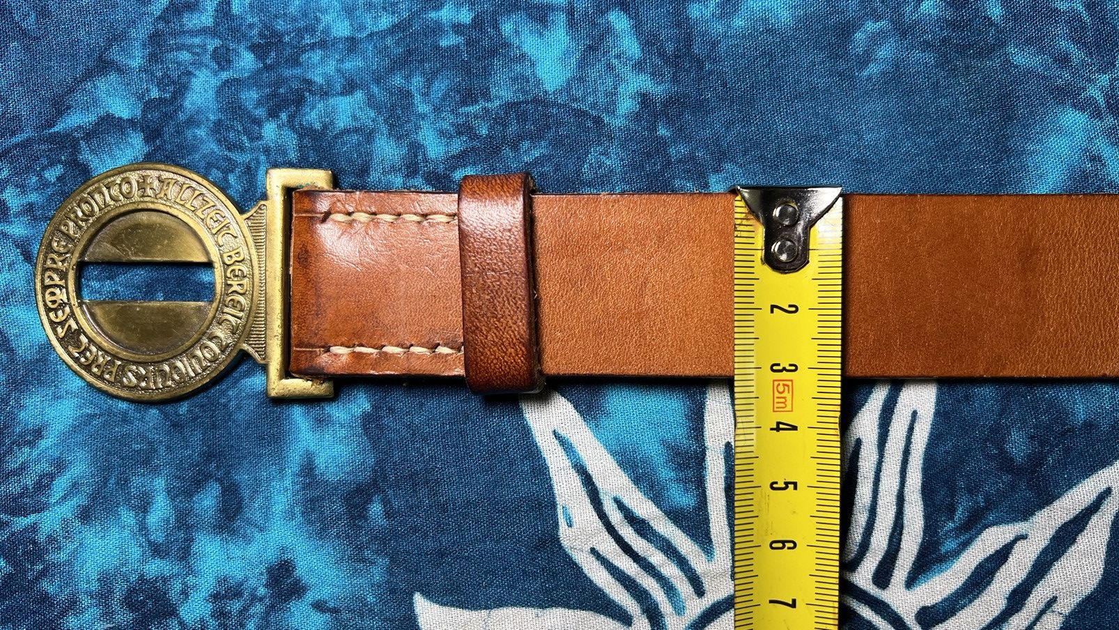 Vintage Avant Garde Swiss Scout Brown Vintage Leather belts Y2K Size 26 - 10 Thumbnail