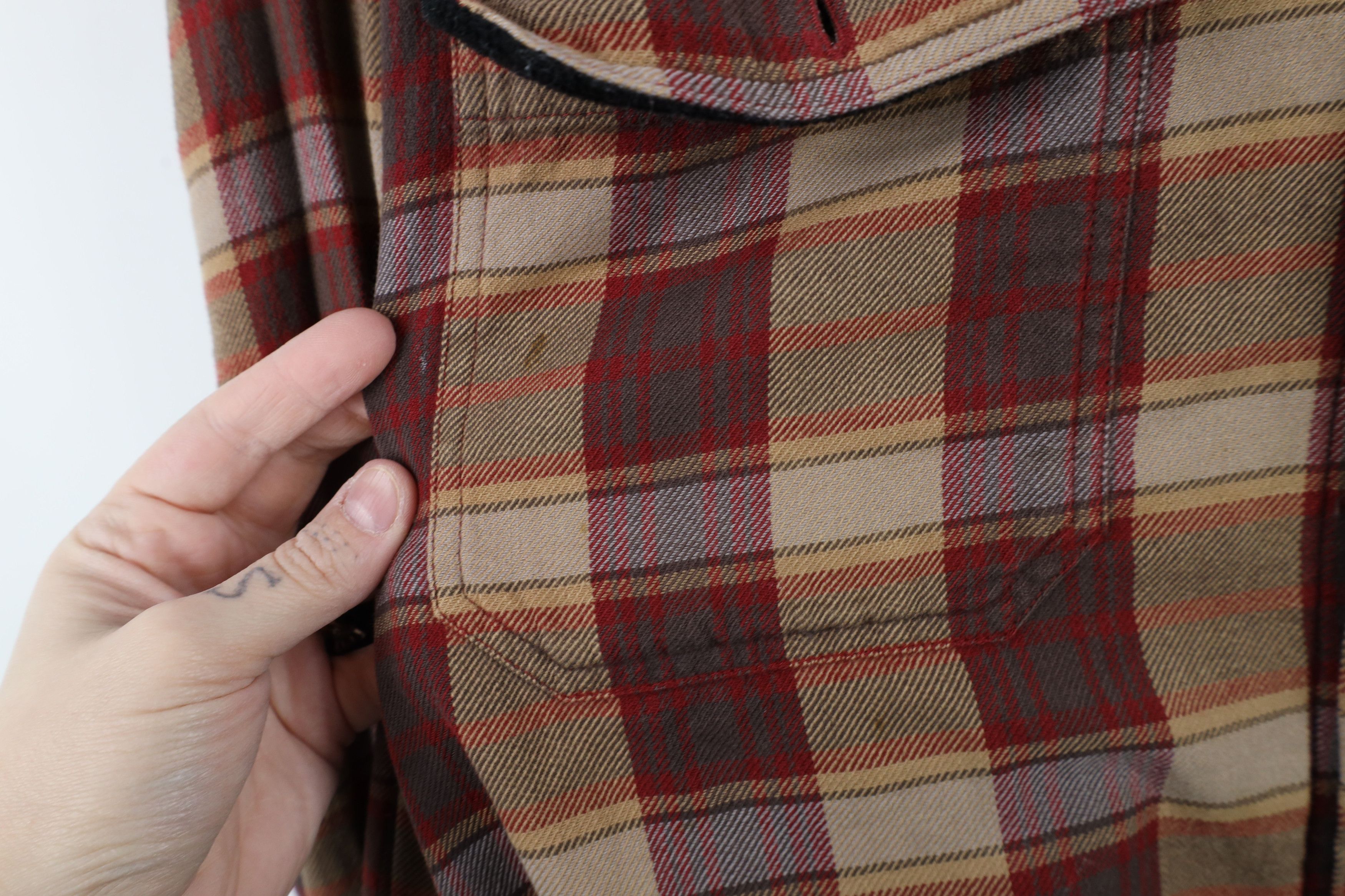 Vintage Vintage 90s Y2K Streetwear Fleece Lined Flannel Shirt Jacket Size US XL / EU 56 / 4 - 8 Thumbnail